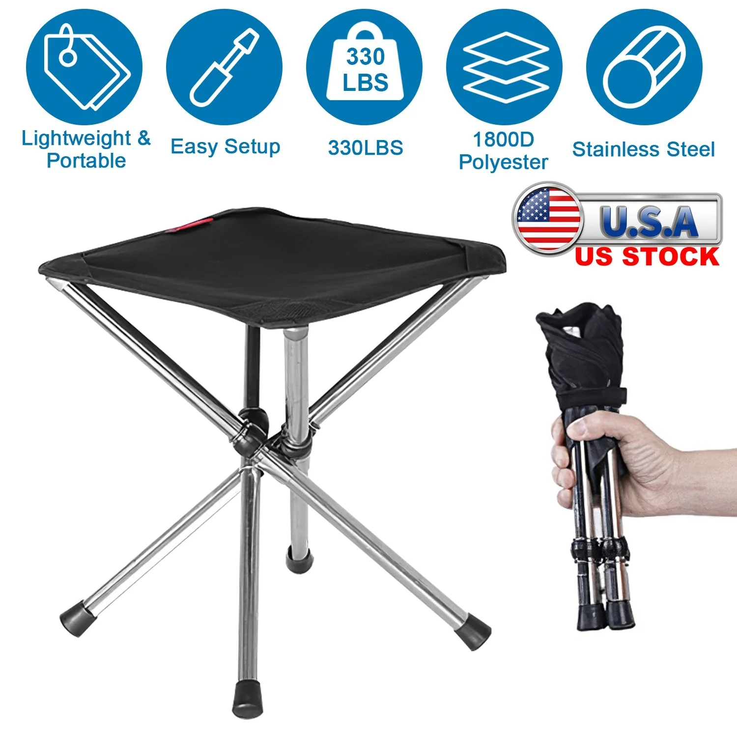 GBruno Foldable Camping Chair - Image 5
