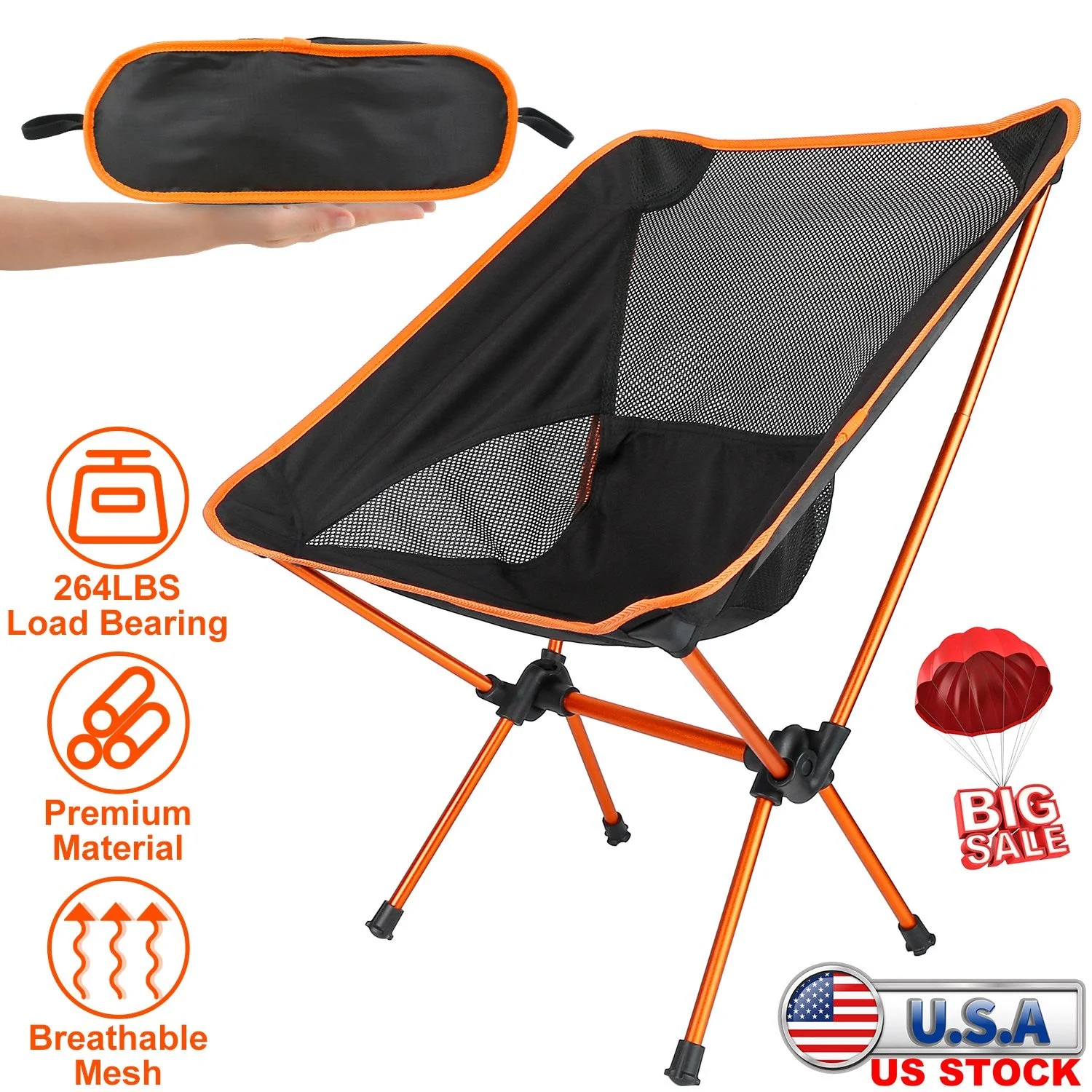 GBruno Foldable Camping Chair - Image 5