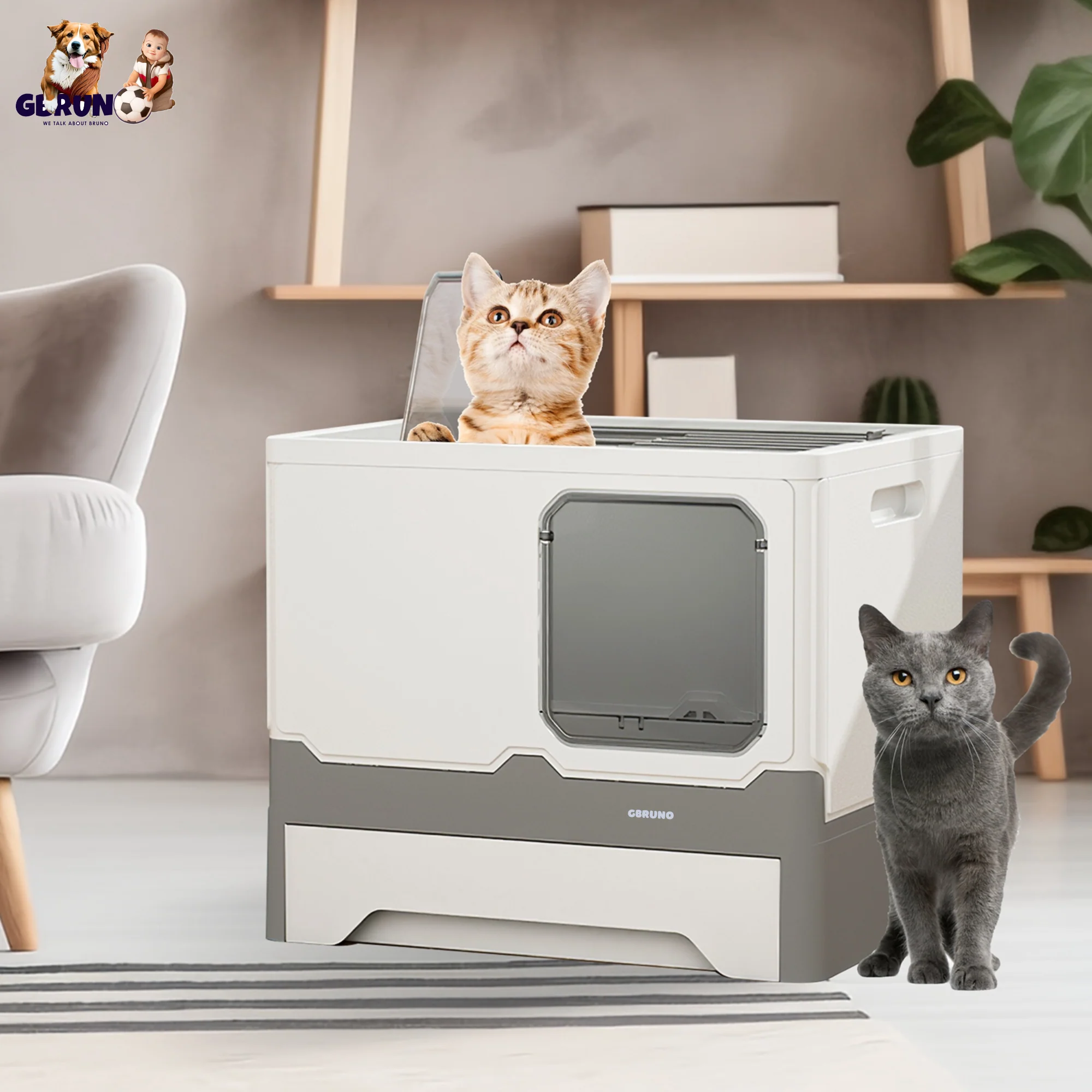 GBruno Foldable Cat Litter Box - Image 6