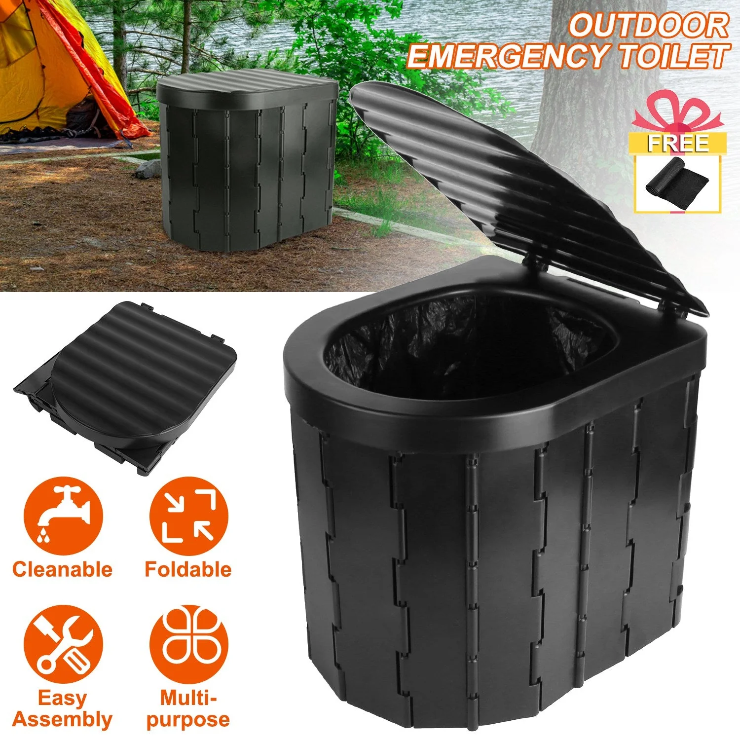 GBruno Foldable Emergency Toilet - Image 6