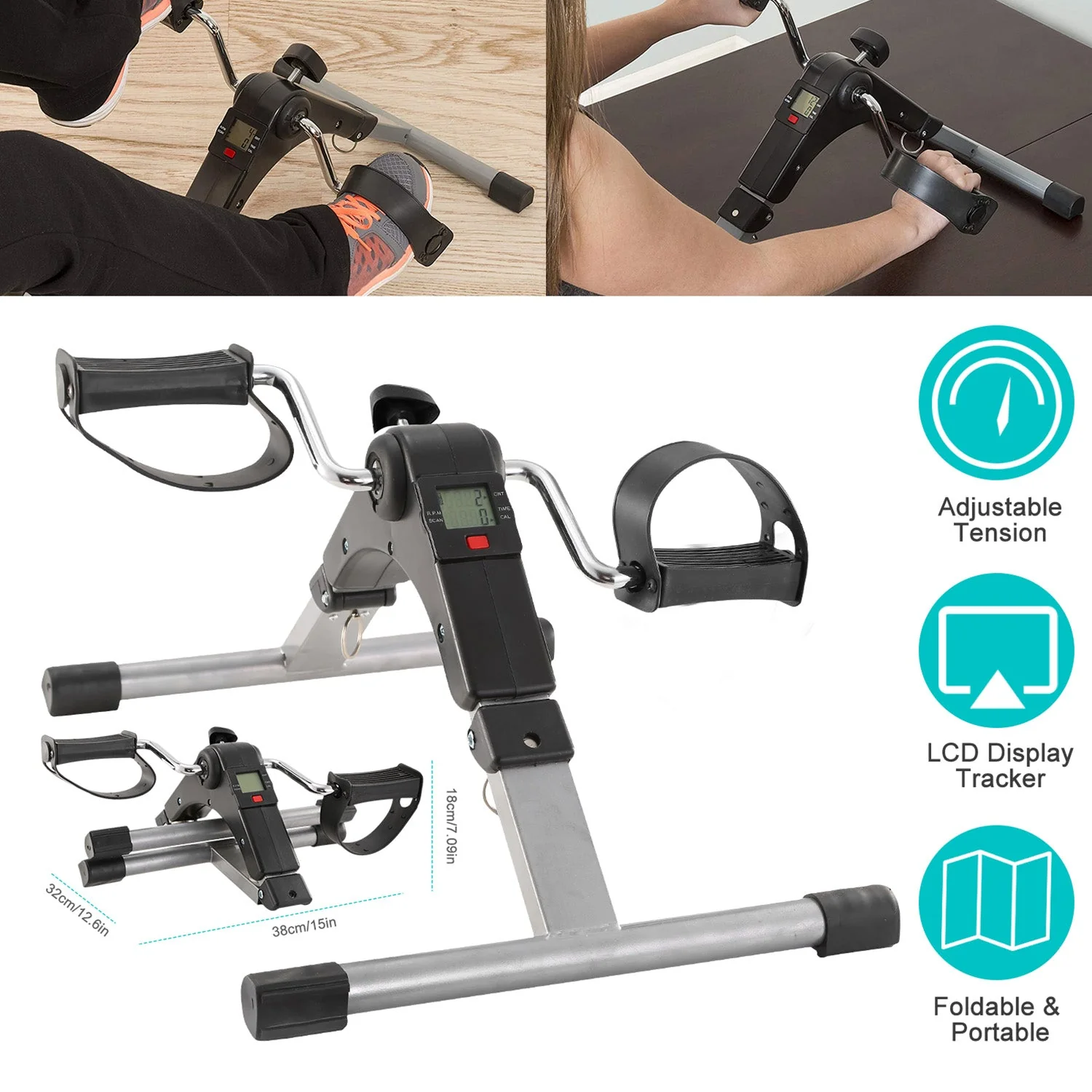 GBruno Foldable Exercise Bike Pedal - Image 2