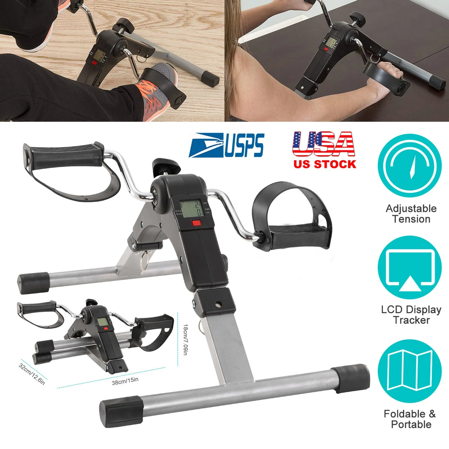 GBruno Foldable Exercise Bike Pedal - Image 3