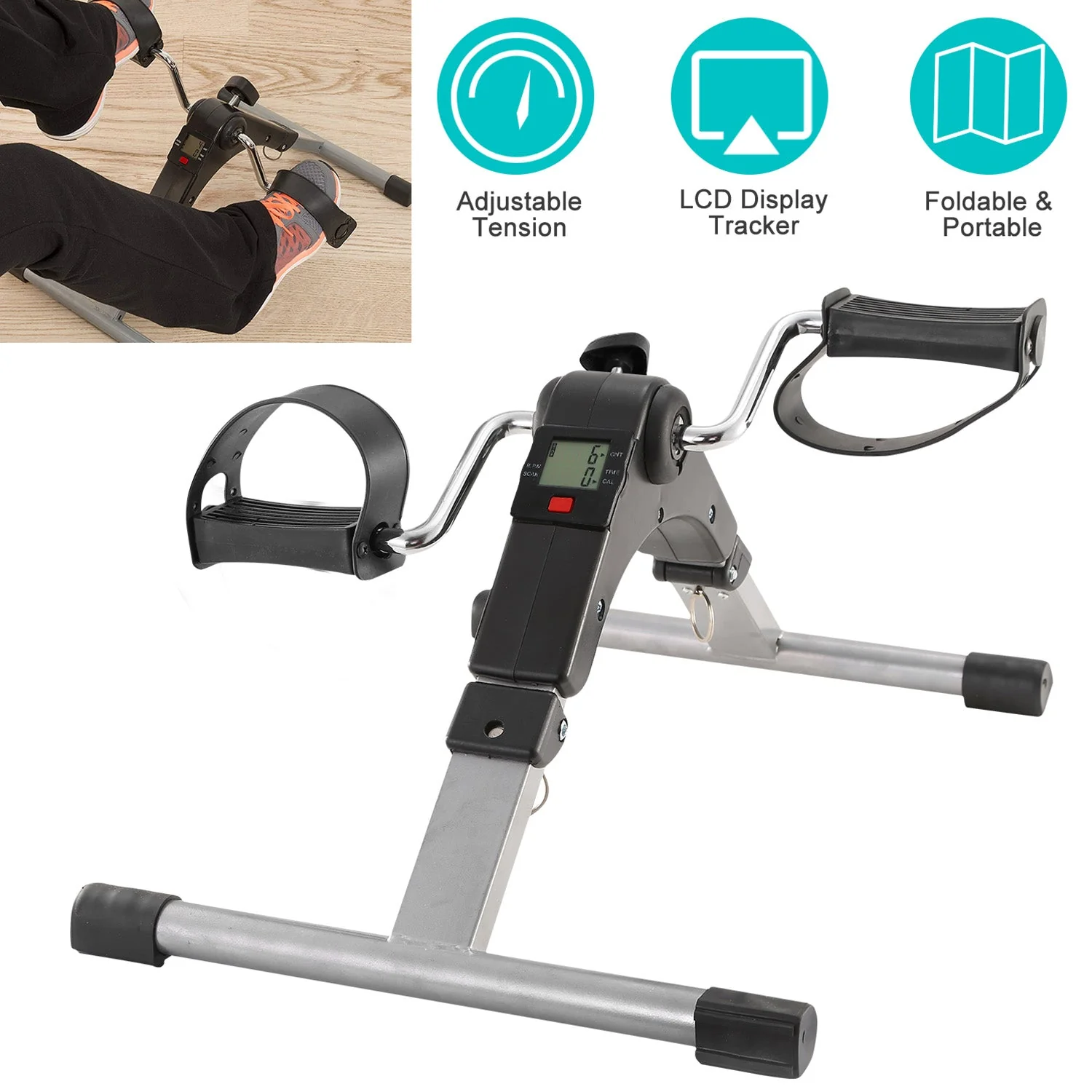 GBruno Foldable Exercise Bike Pedal - Image 4