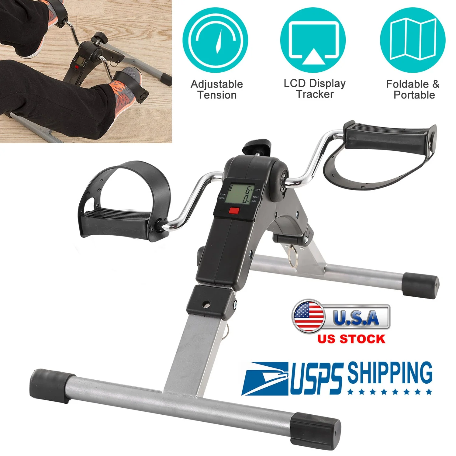 GBruno Foldable Exercise Bike Pedal - Image 5
