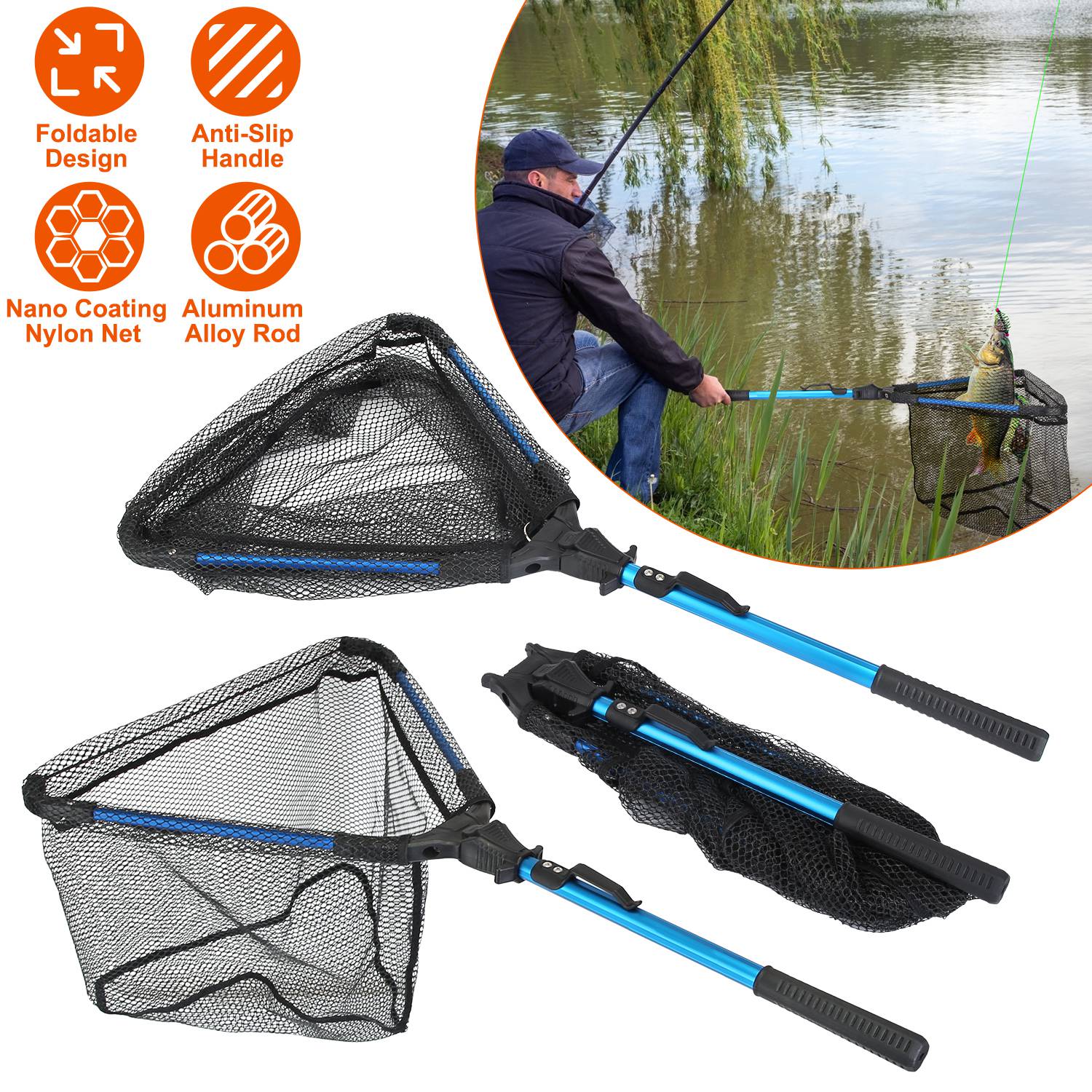 GBruno Foldable Fishing Net - Image 2