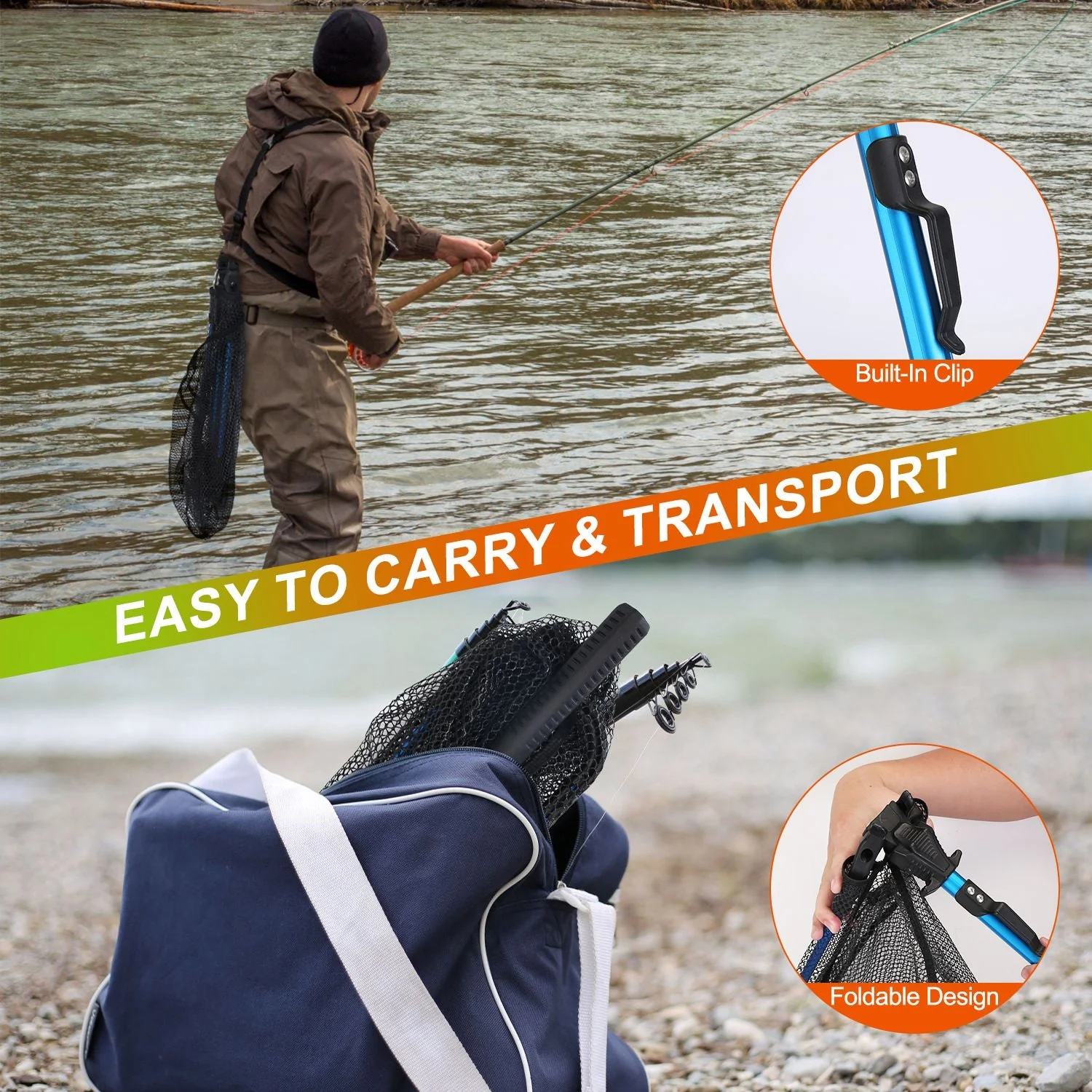 GBruno Foldable Fishing Net - Image 5