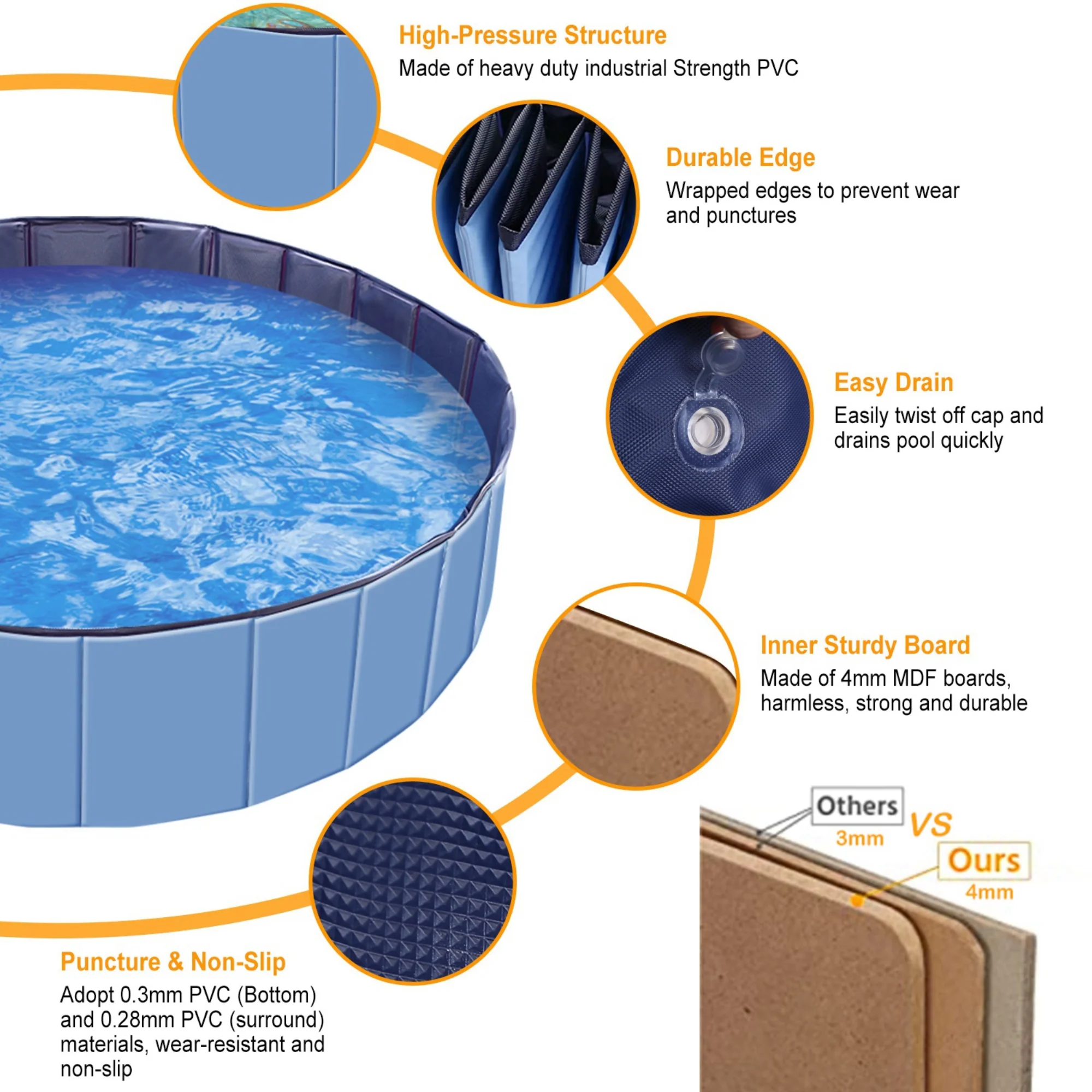 GBruno Foldable Pet Swimming Pool - Image 3
