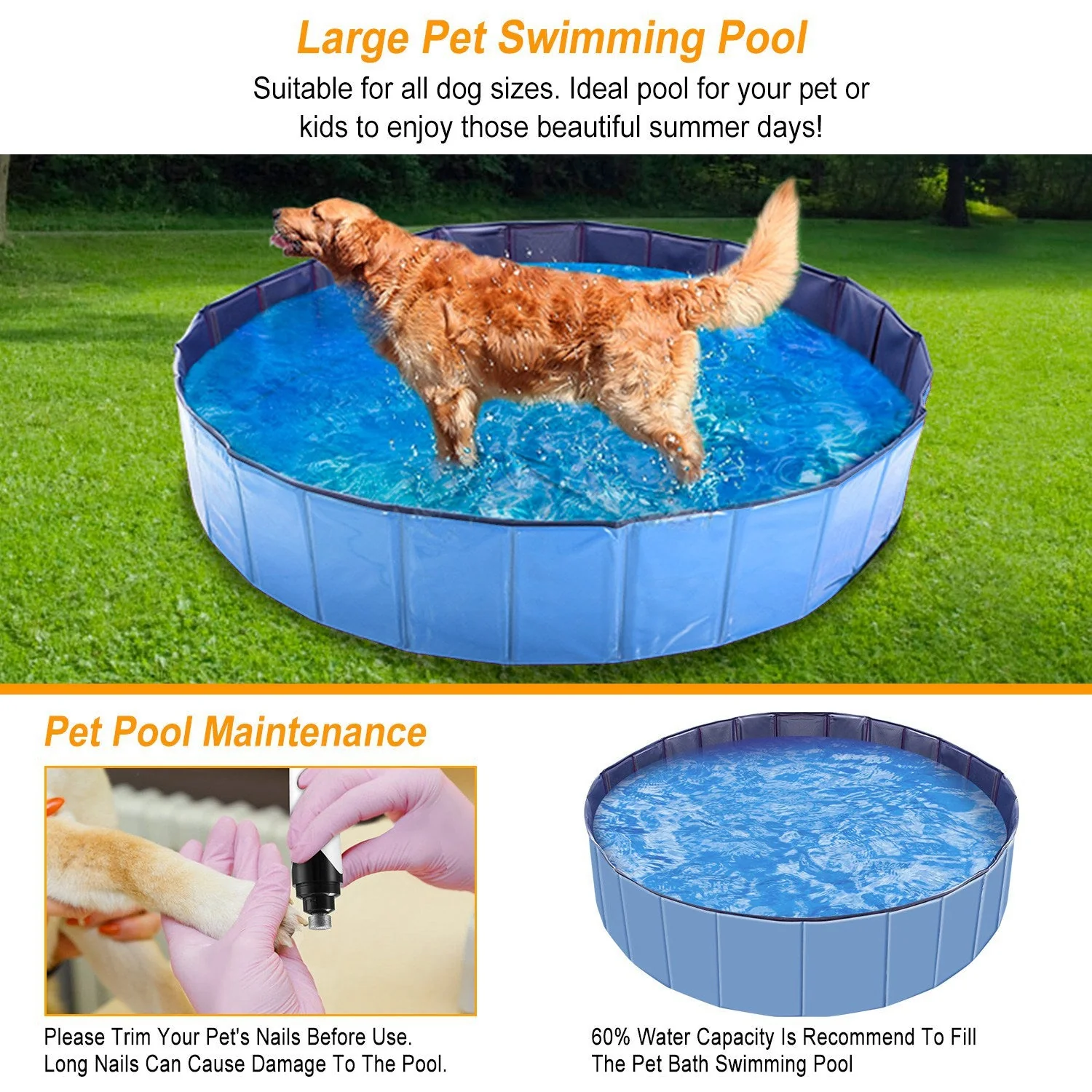 GBruno Foldable Pet Swimming Pool - Image 5