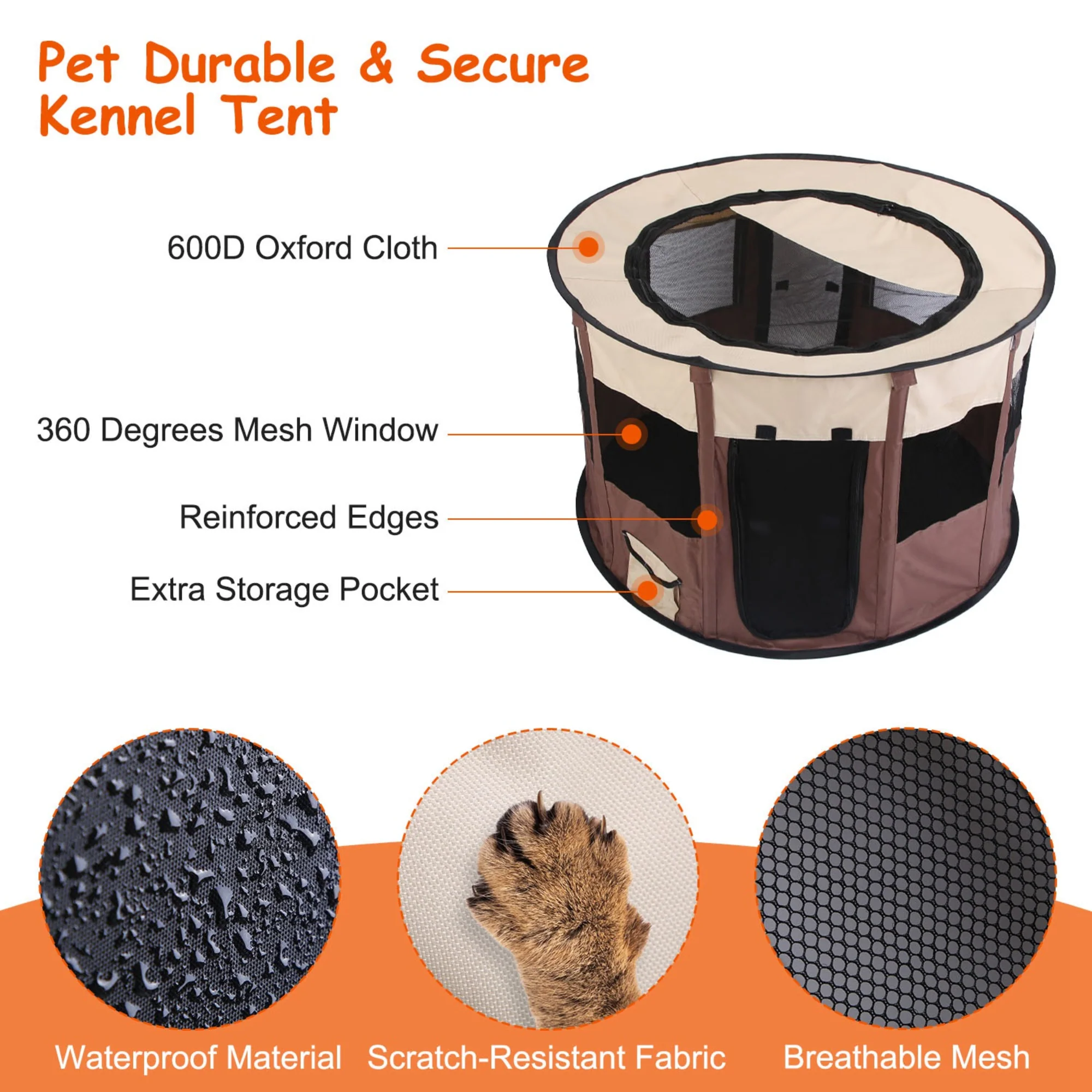 GBruno Foldable Playpen for Dog - Image 3
