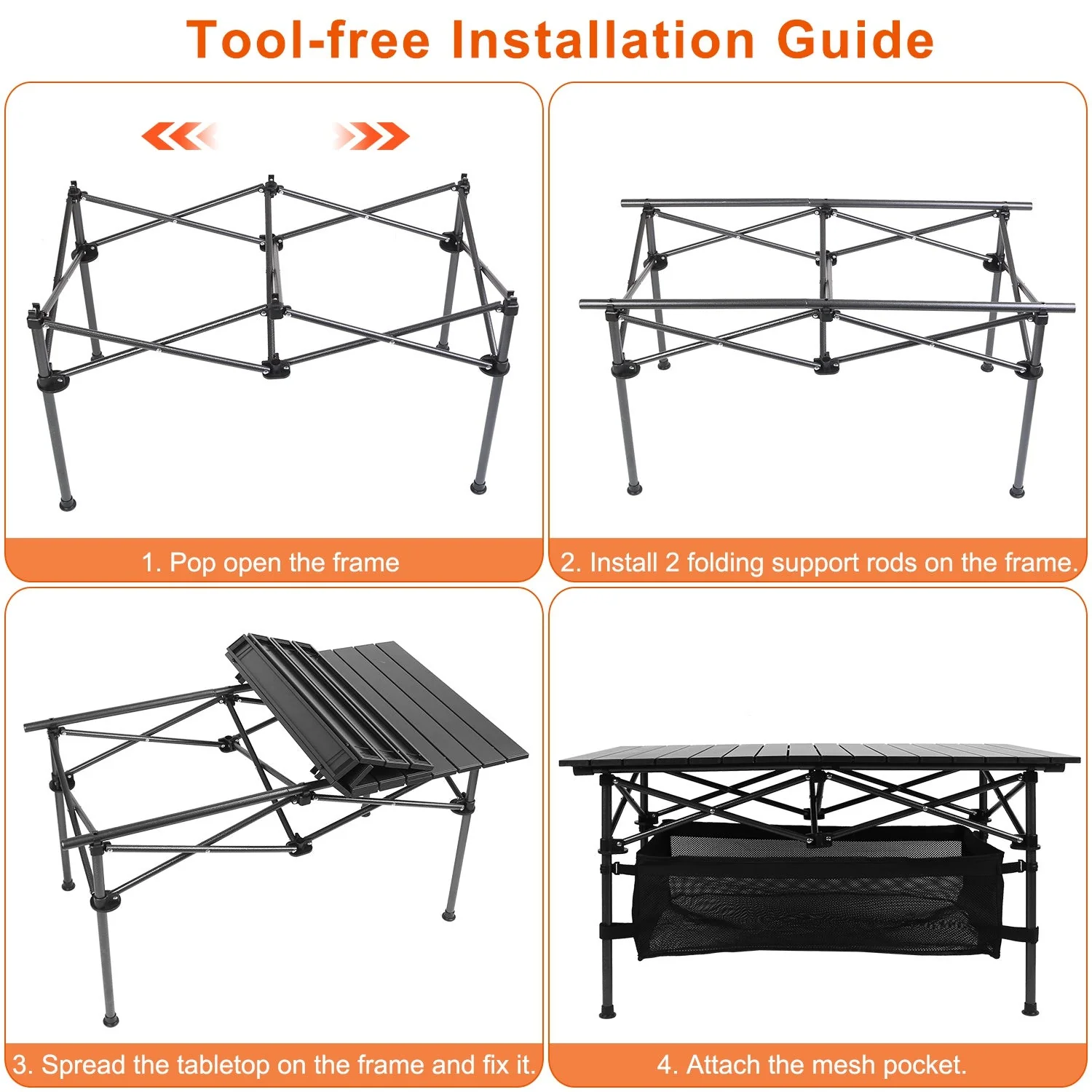 GBruno Folding Camping Table - Image 4