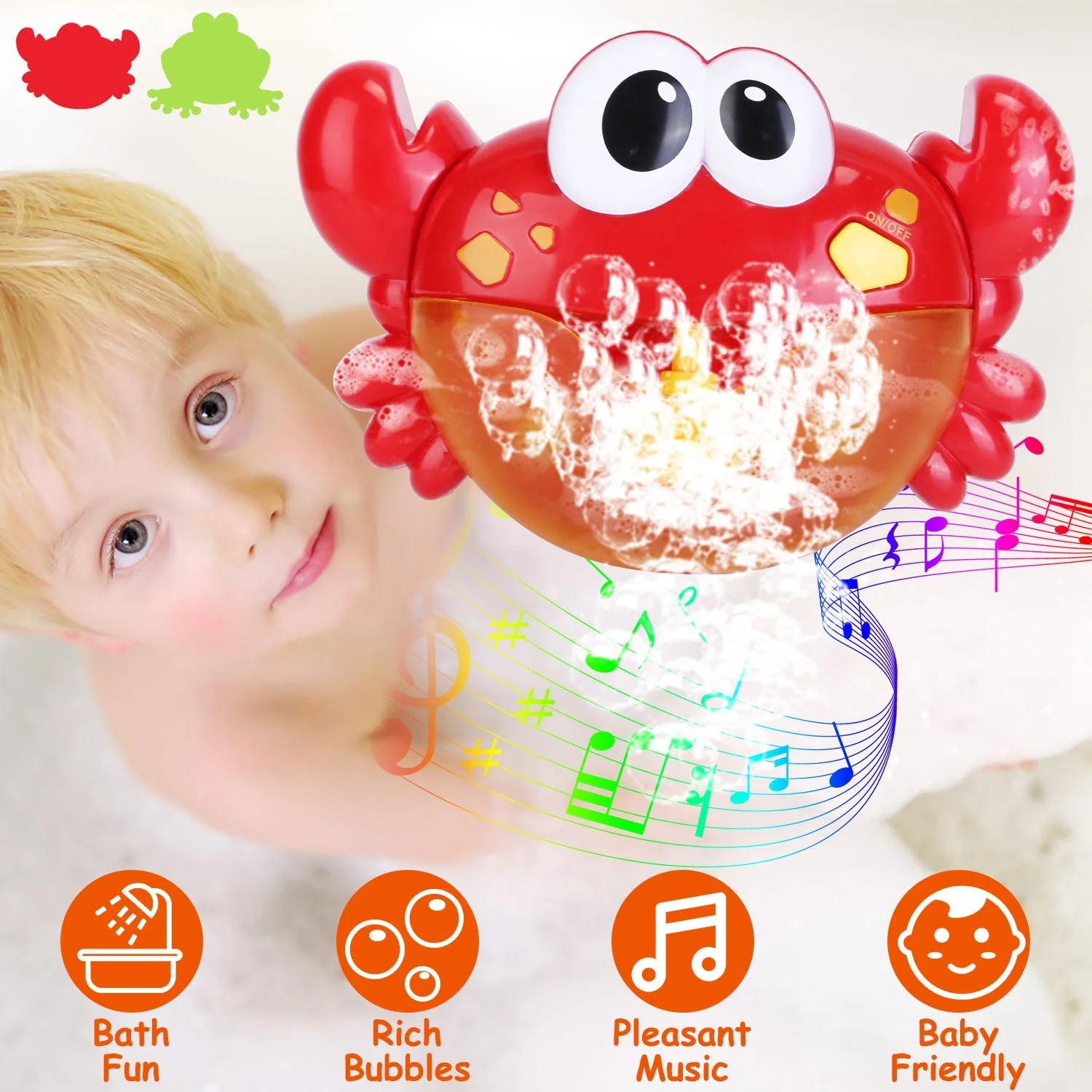 GBruno Frog Musical Bubble Bath - Image 2