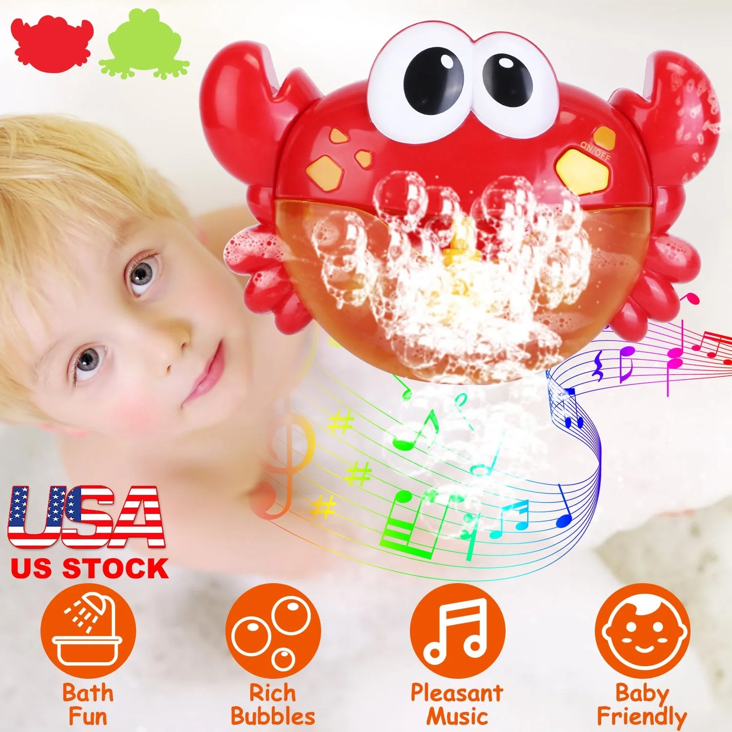 GBruno Frog Musical Bubble Bath - Image 3
