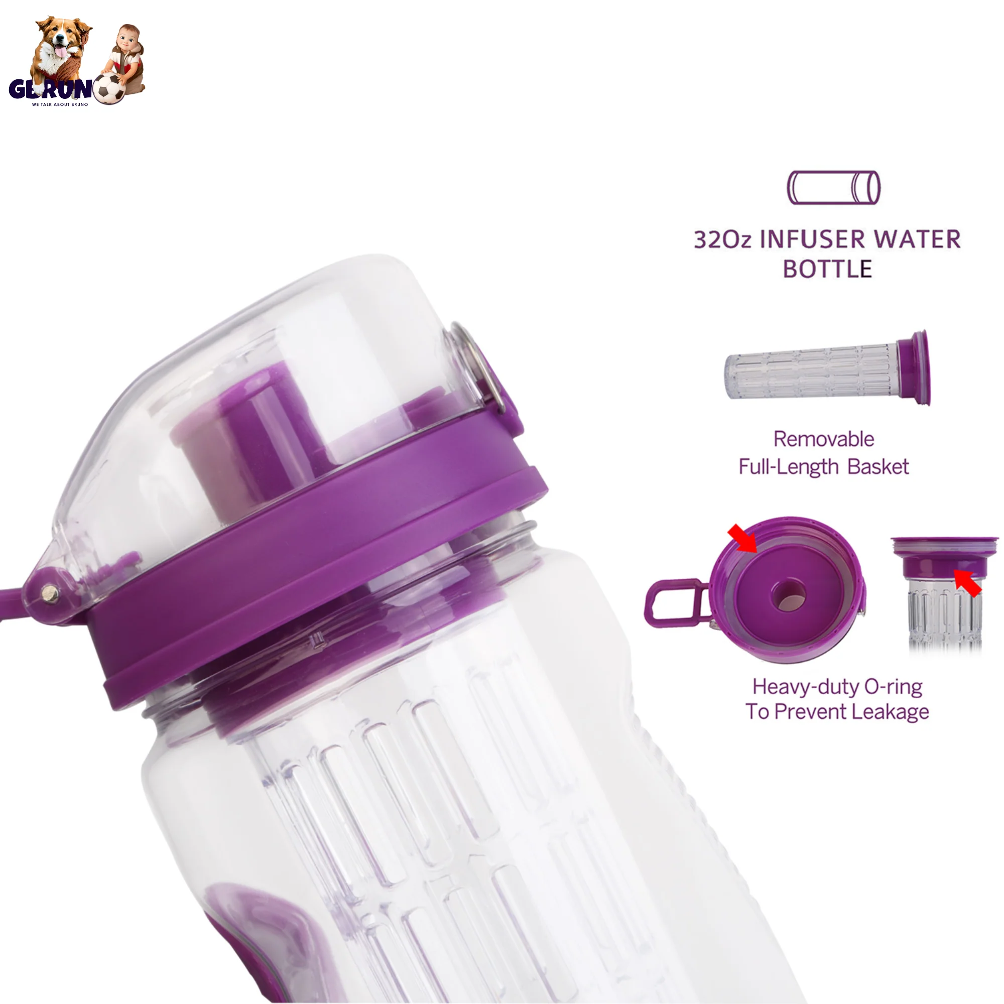 GBruno Fruit Infuser Water Bottle - Image 2