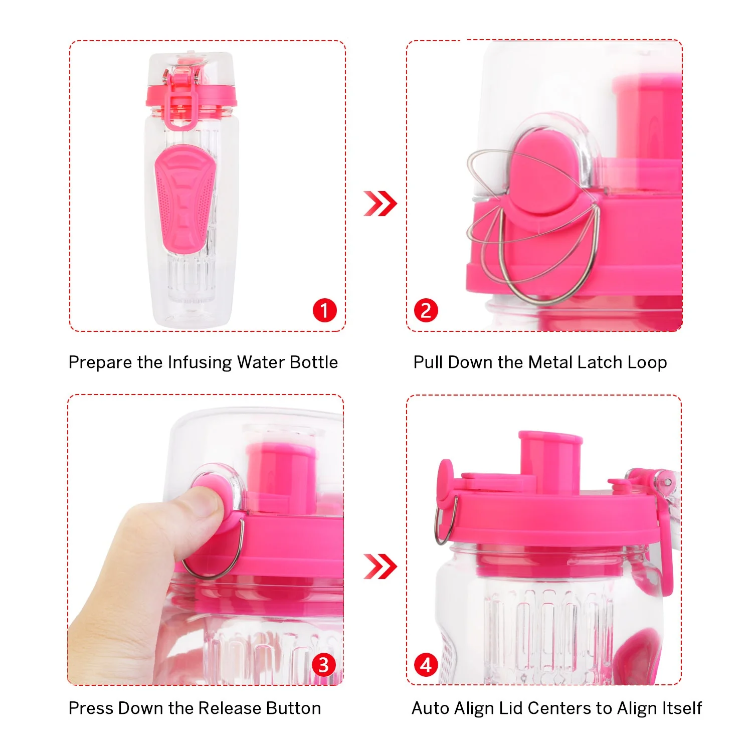 GBruno Fruit Infuser Water Bottle - Image 2