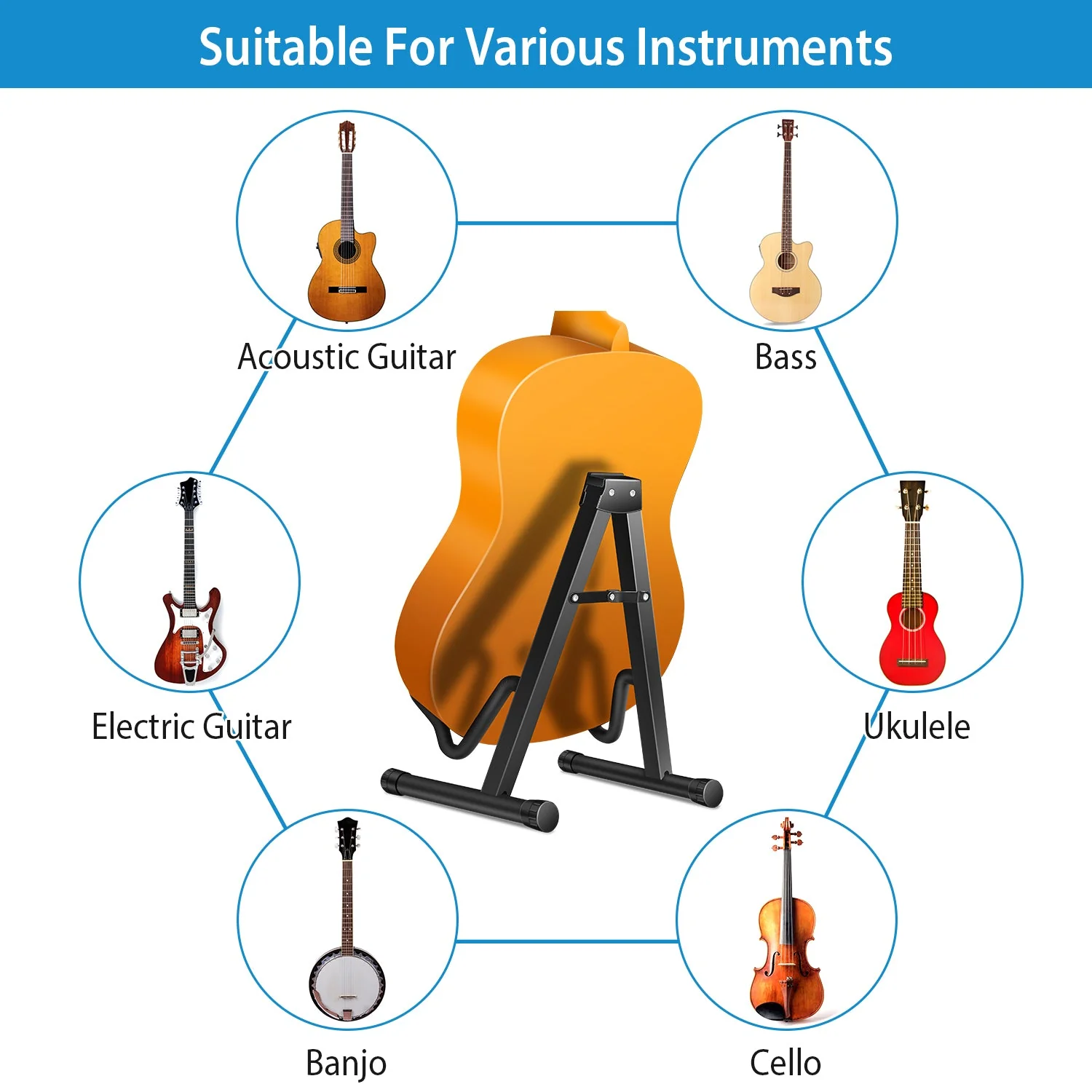 GBruno Guitar Stand A Frame - Image 4