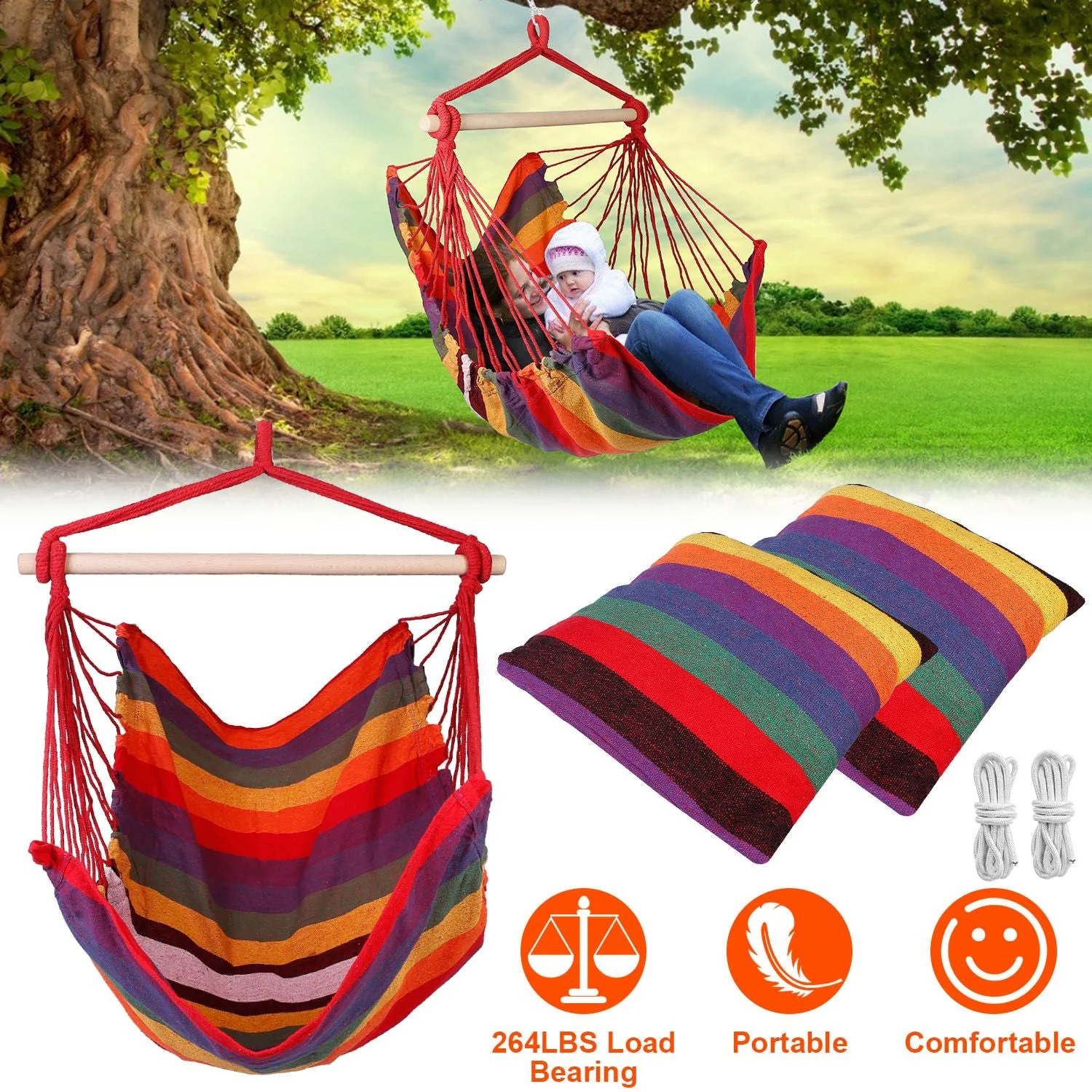 GBruno Hammock Hanging Chair - Image 6