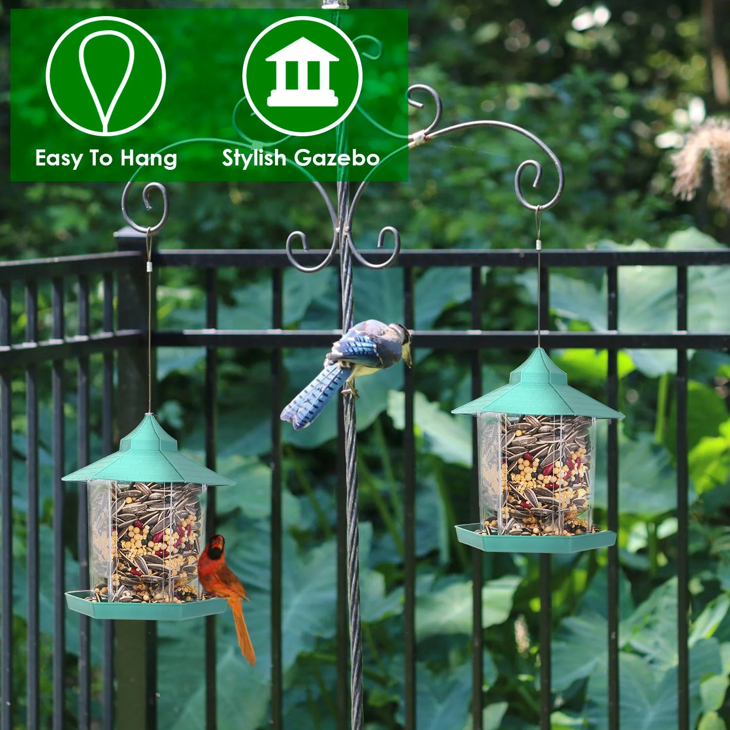 GBruno Hanging Gazebo Wild Bird Feeder - Image 4