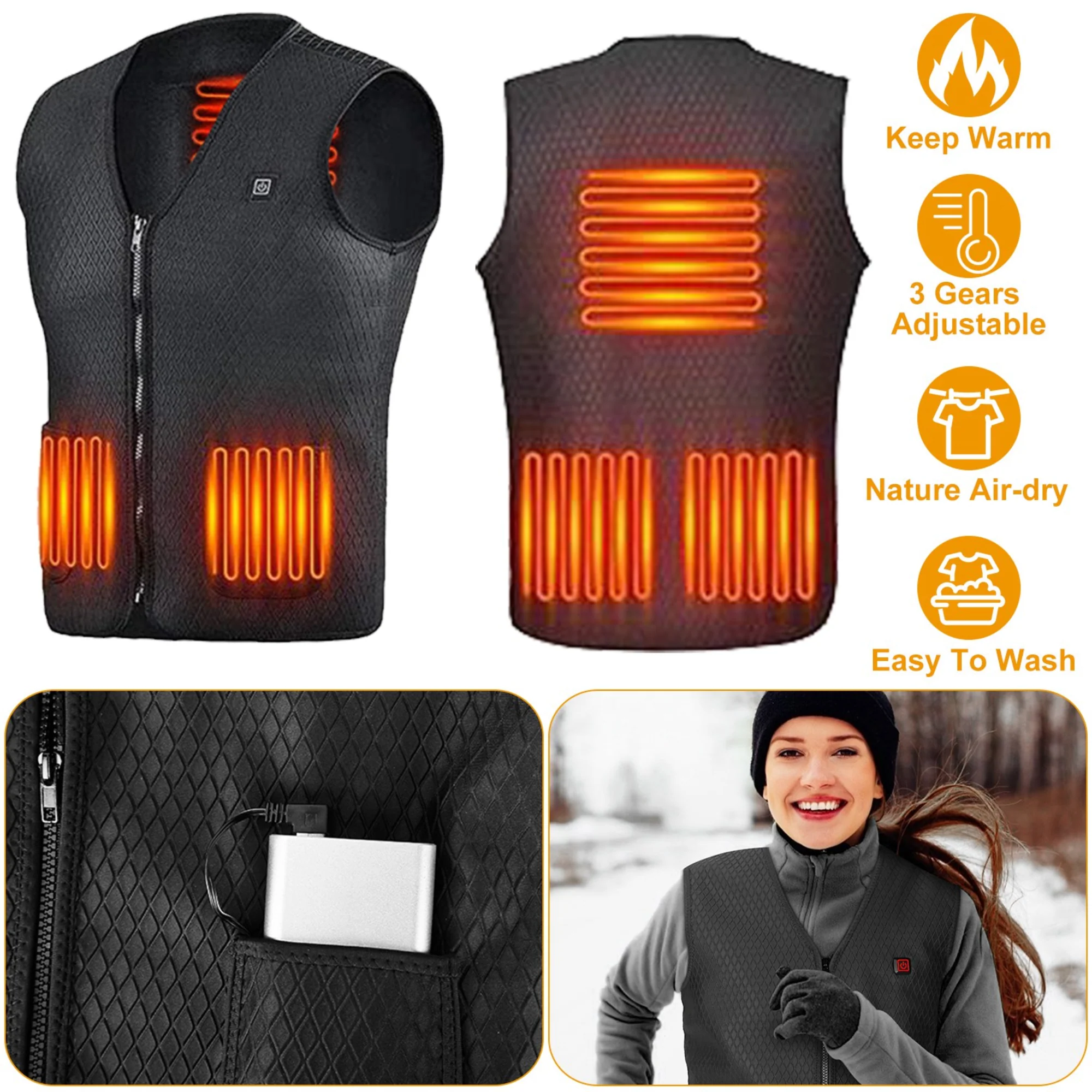 GBruno Heat Jacket Vest - Image 2