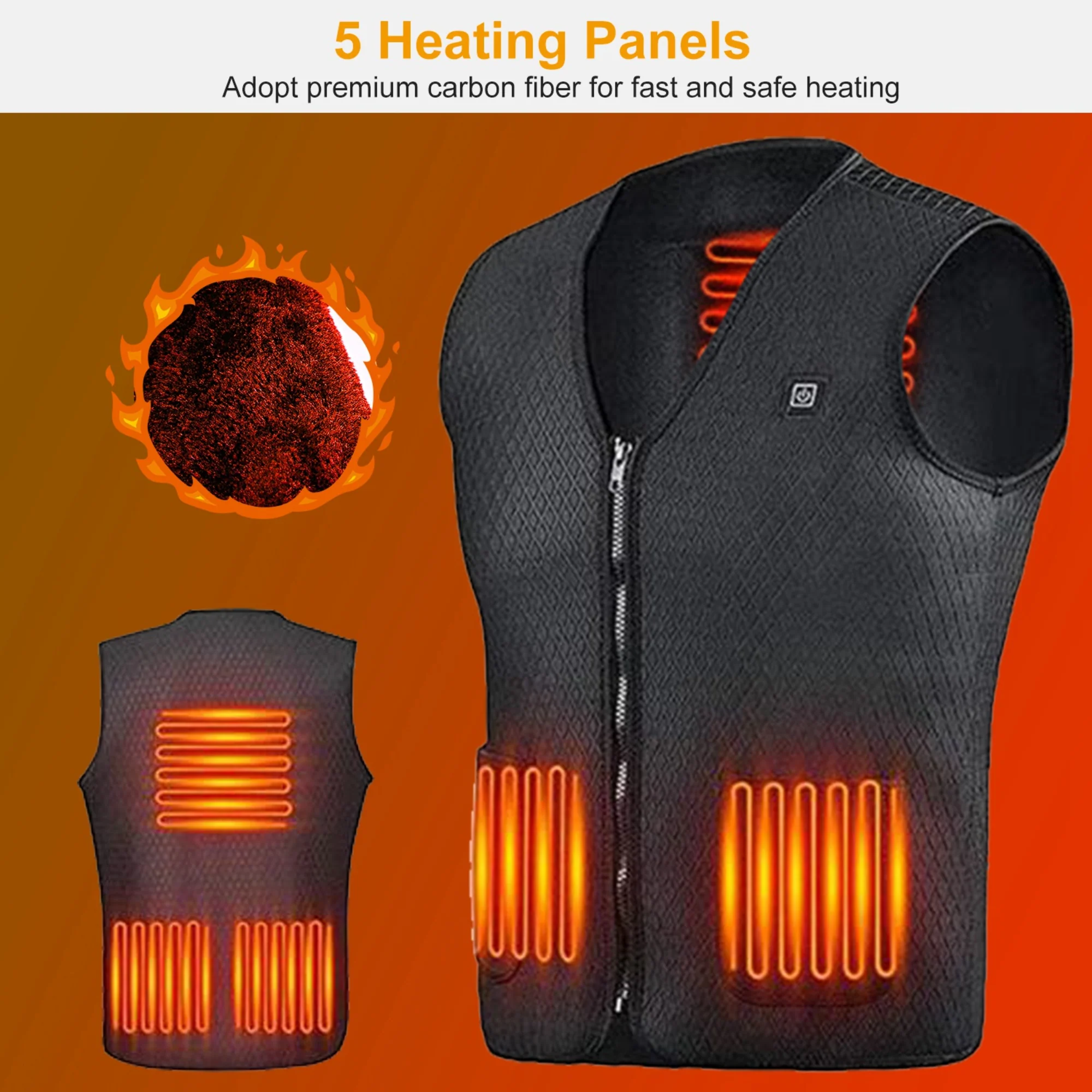 GBruno Heat Jacket Vest - Image 4
