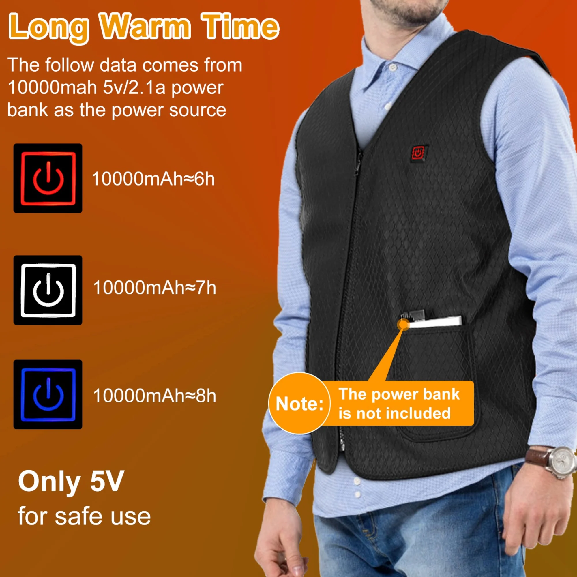GBruno Heat Jacket Vest - Image 5