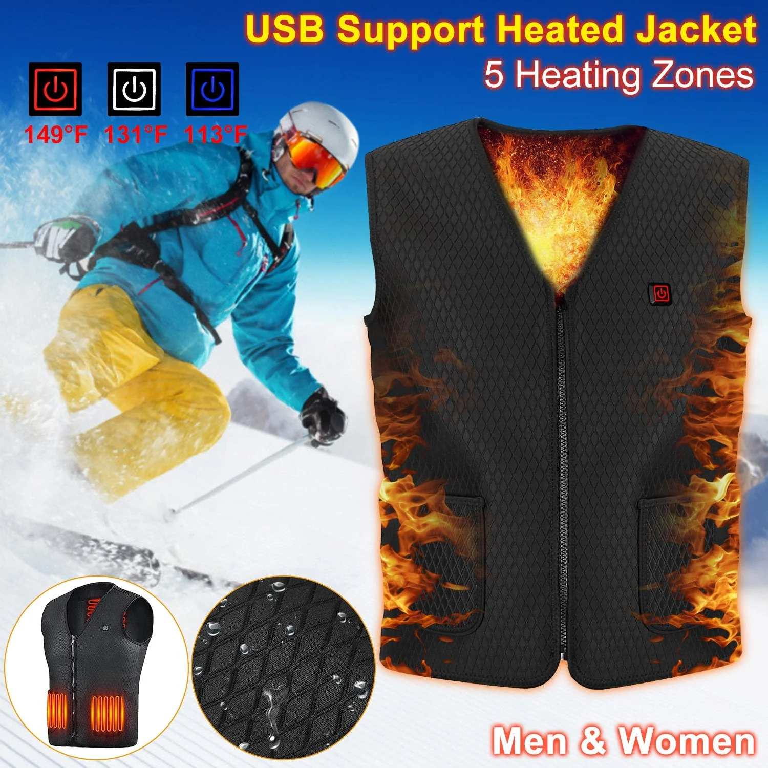 GBruno Heat Jacket Vest - Image 2