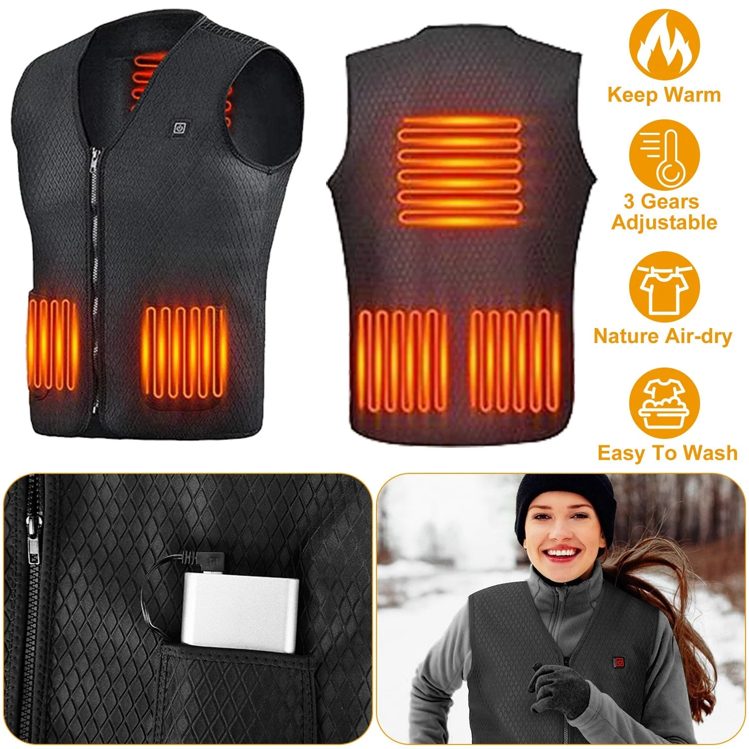 GBruno Heat Jacket Vest - Image 4