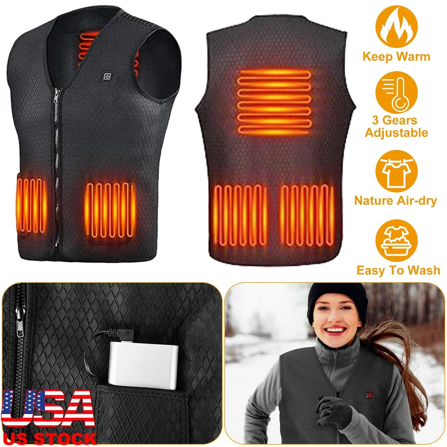 GBruno Heat Jacket Vest - Image 5