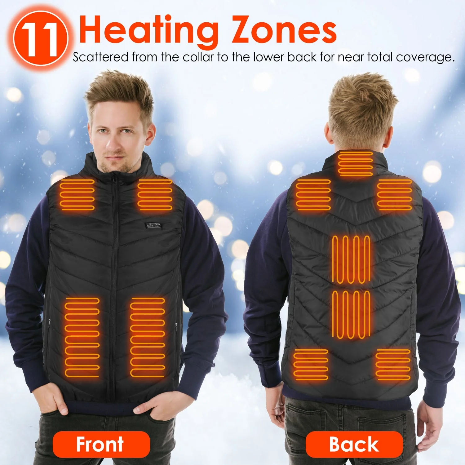 GBruno Heated Vest Electric USB - Image 6