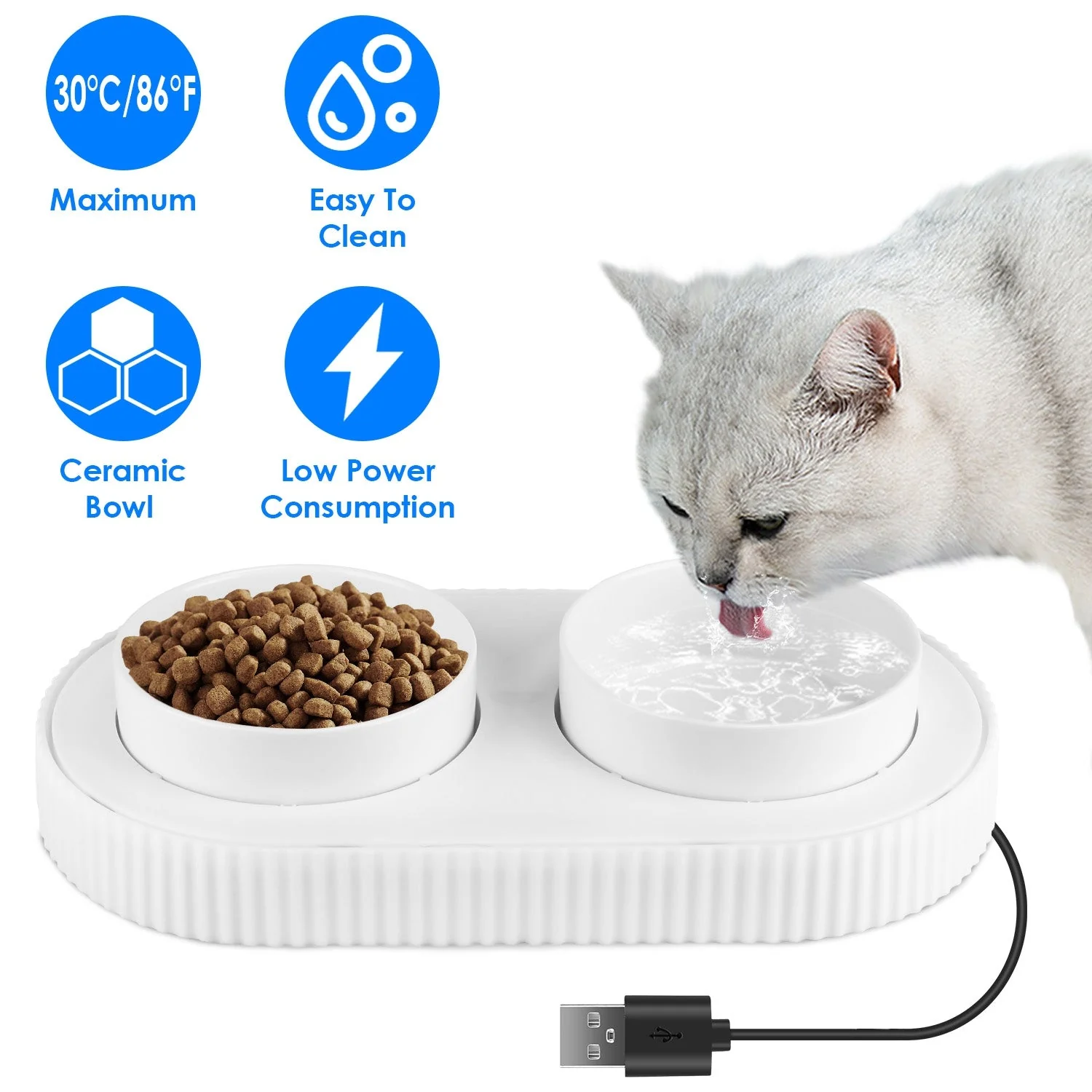 GBruno Heated Water Bowl For Dogs And Cats - Image 2