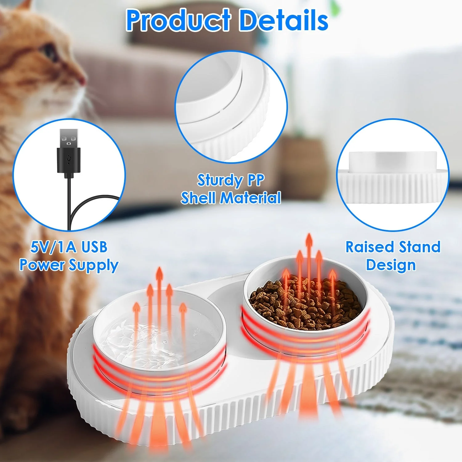 GBruno Heated Water Bowl For Dogs And Cats - Image 5