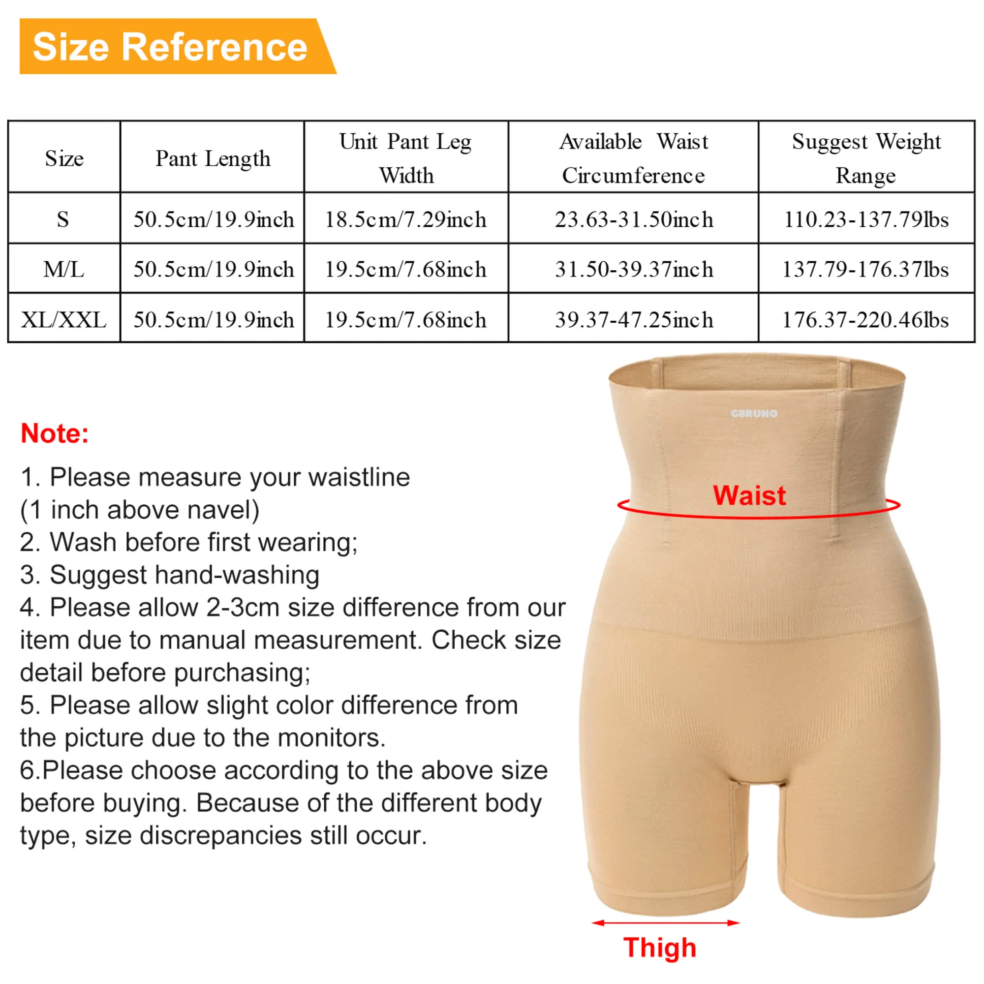 GBruno High Waist Shapewear Tummy Control Panties - Image 4