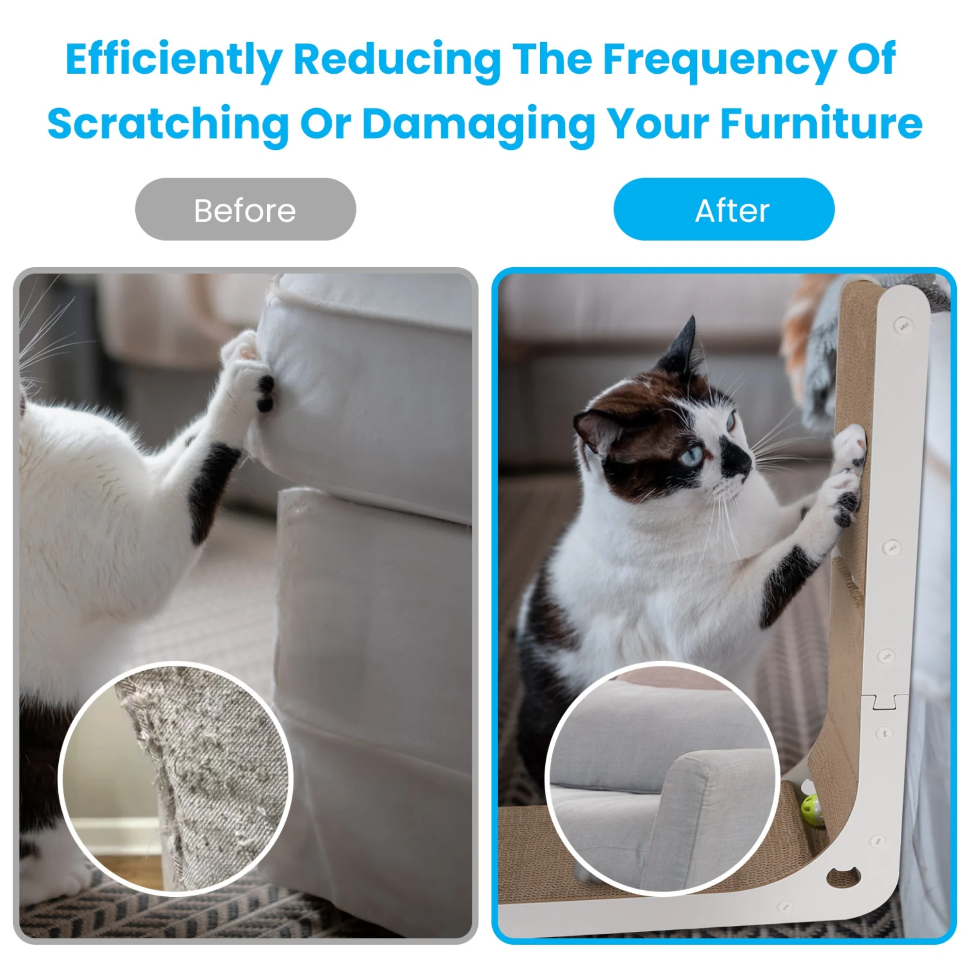 GBruno Indoor L Shaped Cat Scratcher - Image 6