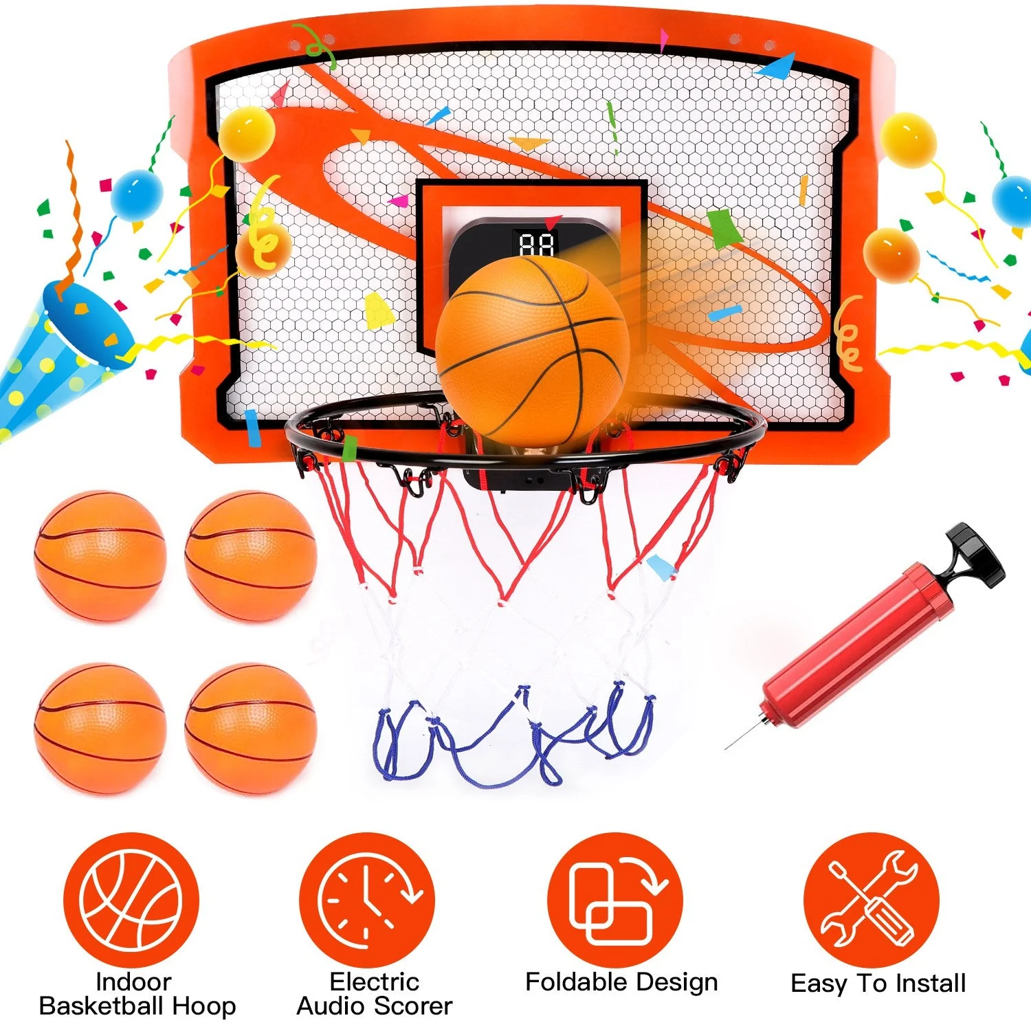 GBruno Indoor Mini Basketball Hoop - Image 2