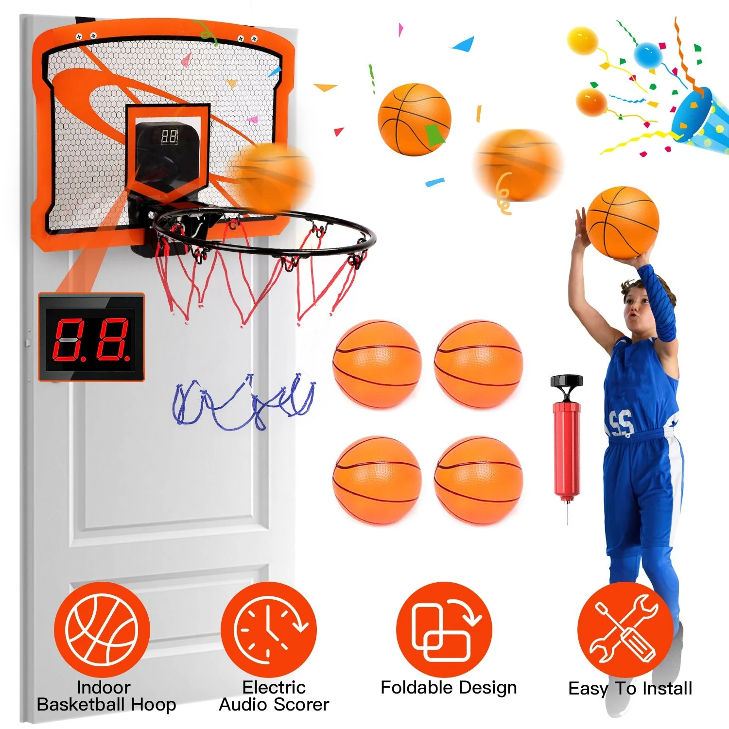 GBruno Indoor Mini Basketball Hoop - Image 3