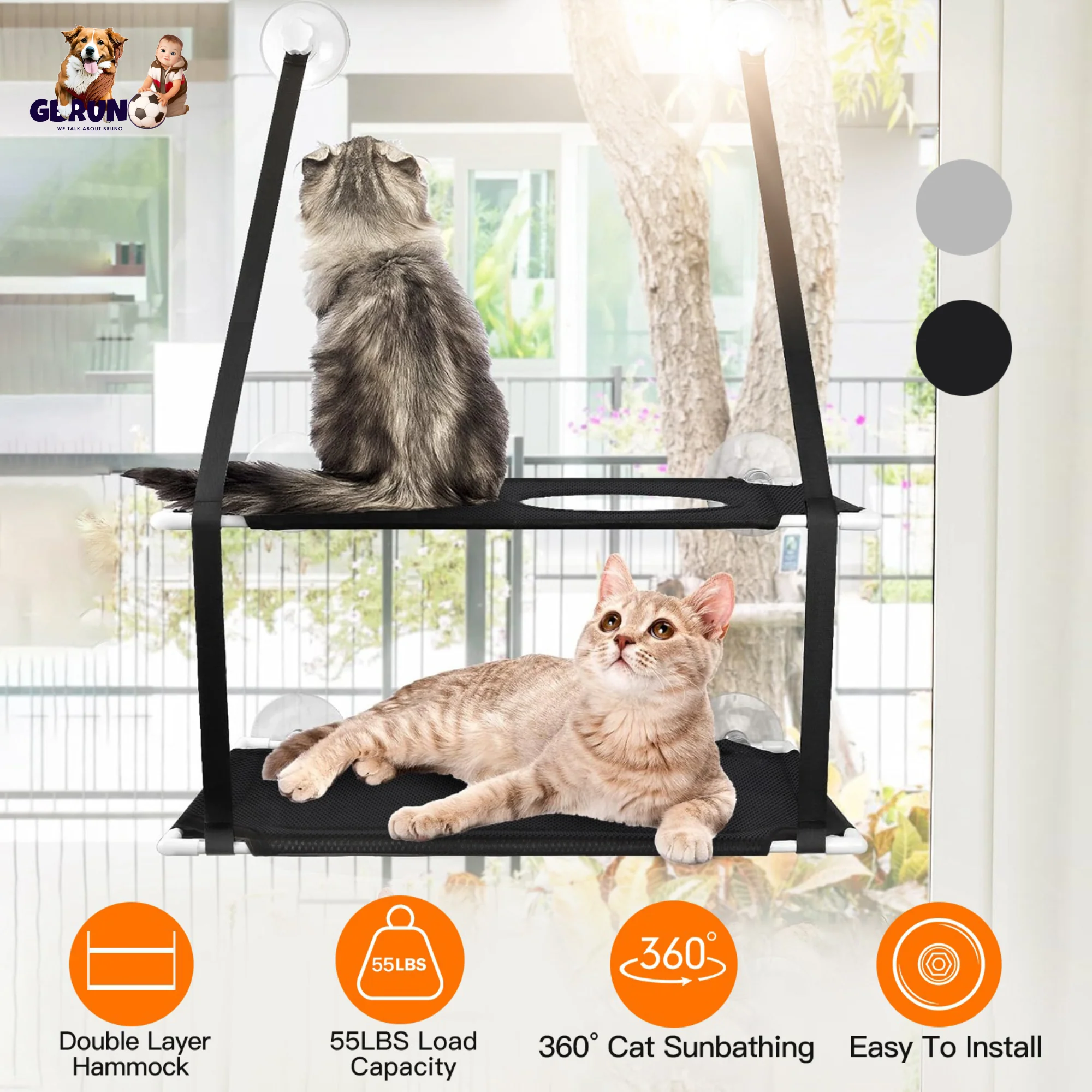 GBruno Indoor Window Hammock for Cat - Image 2