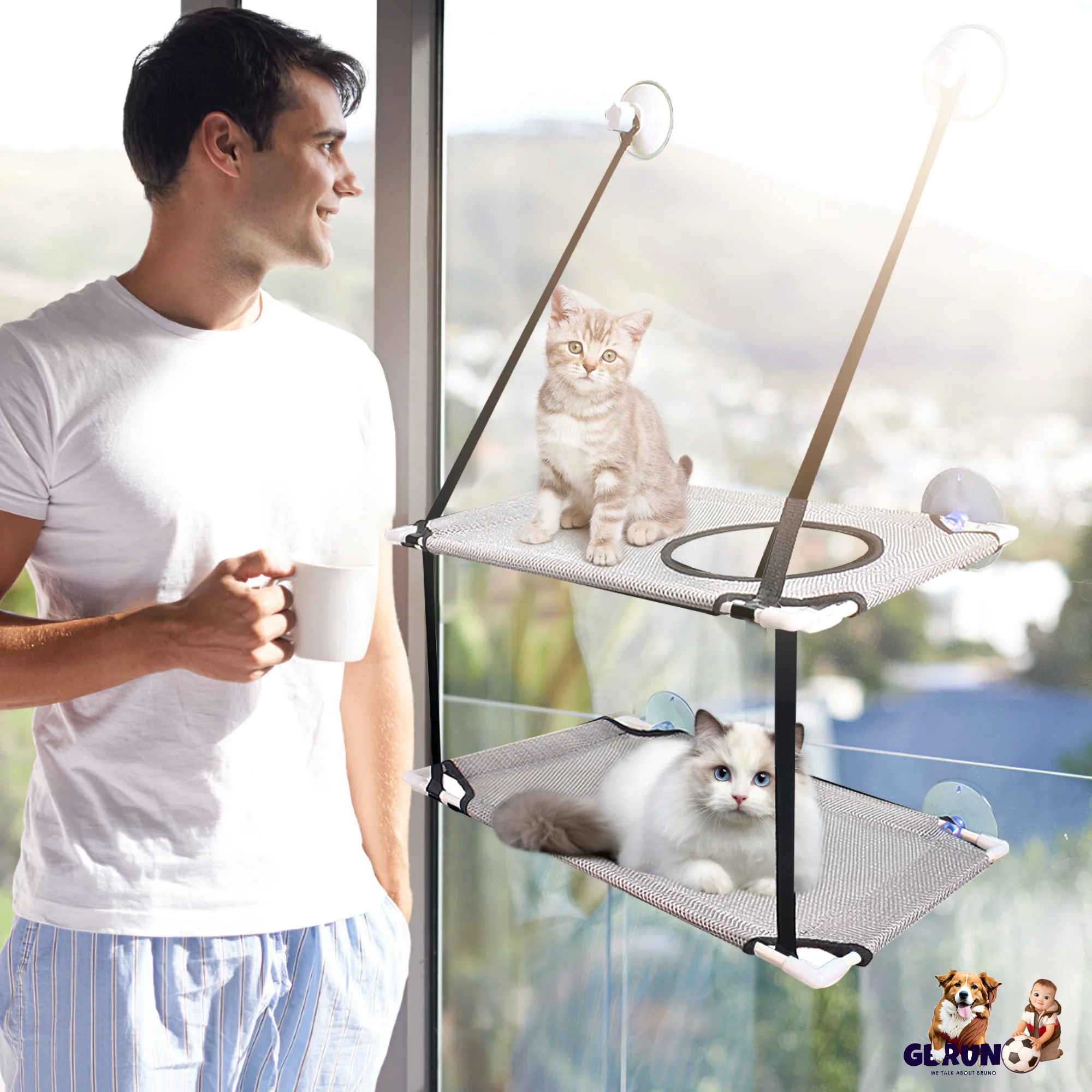 GBruno Indoor Window Hammock for Cat - Image 6