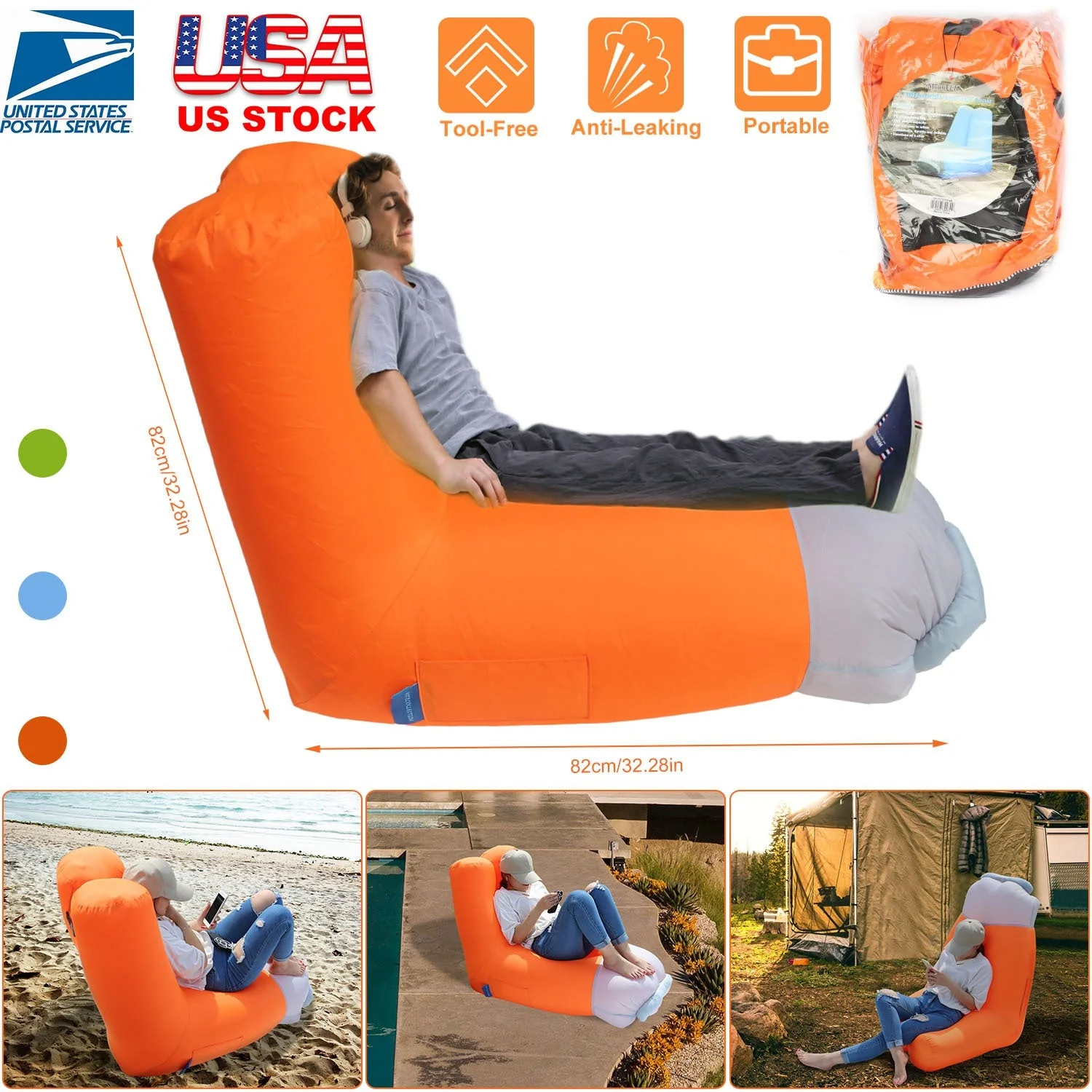GBruno Inflatable Lounger Air Sofa - Image 6