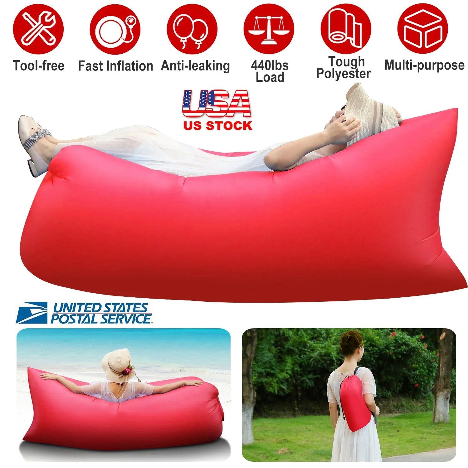 GBruno Inflatable Lounger Air Sofa - Image 6