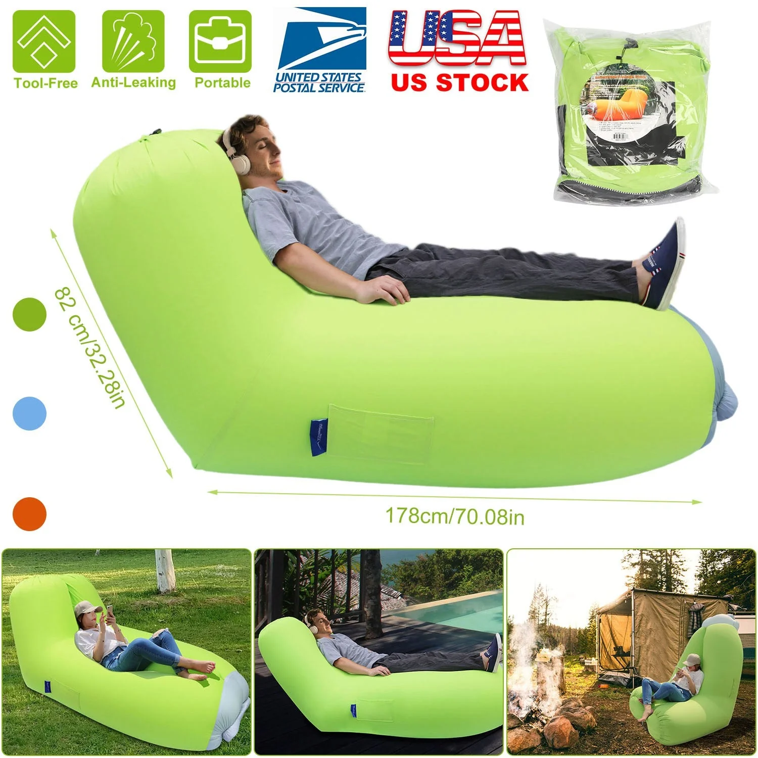GBruno Inflatable Lounger Air Sofa - Image 5