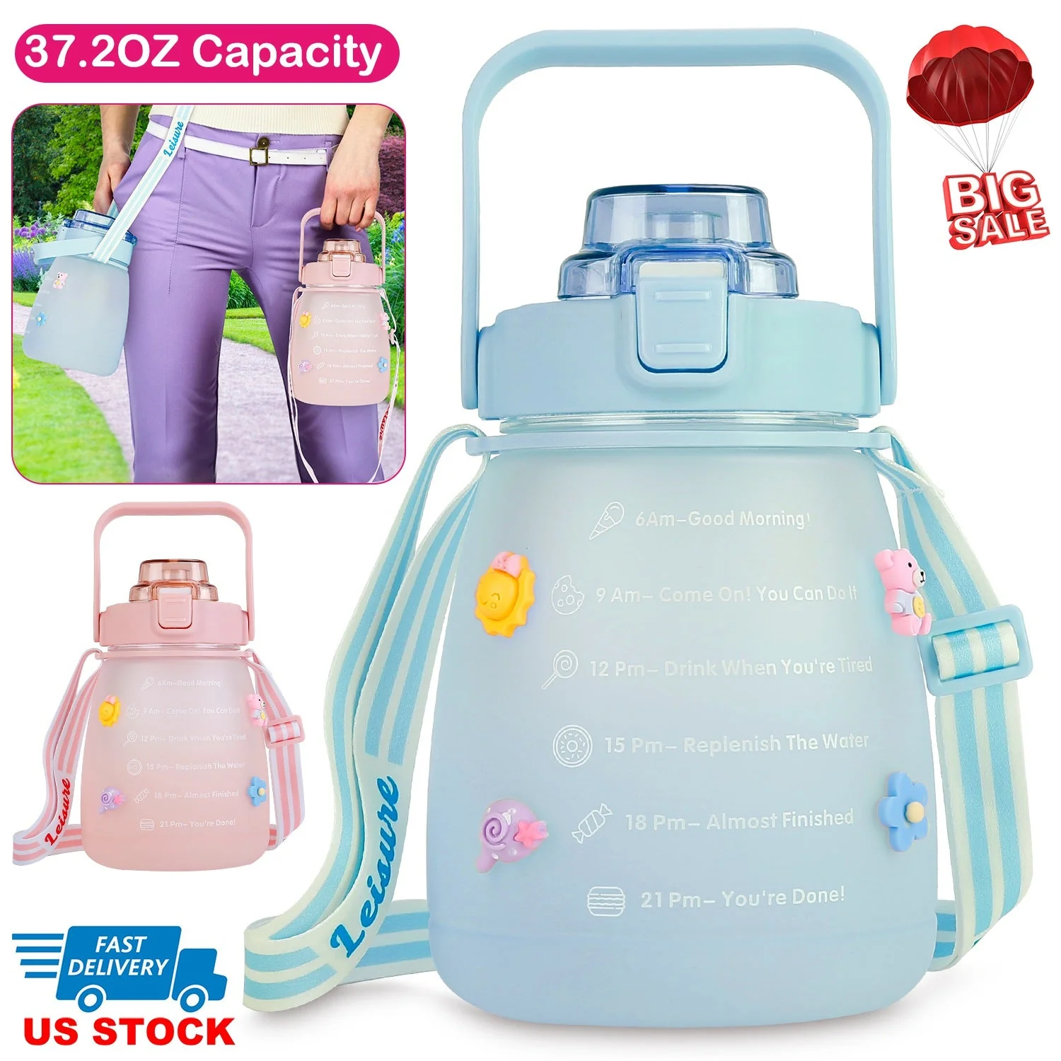 GBruno Kawaii Water Bottle - Image 3