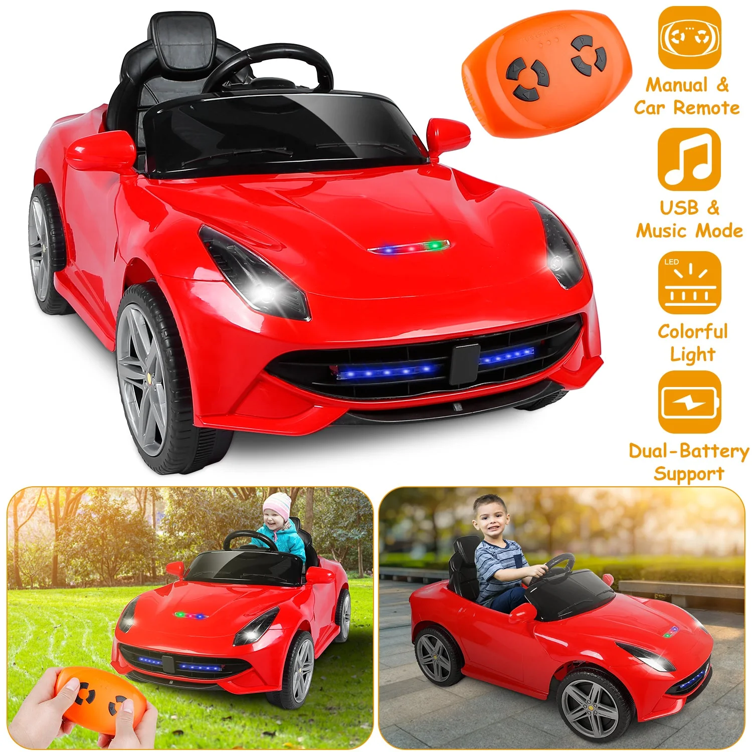 GBruno Kids Electric Ride On Car - Image 2