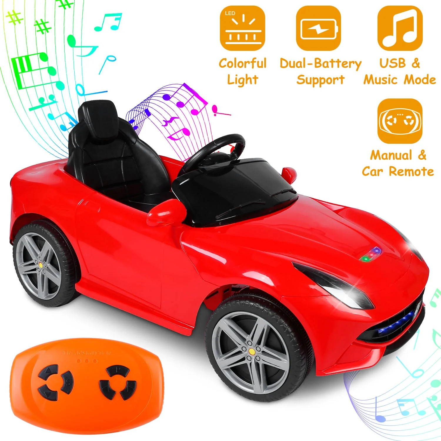GBruno Kids Electric Ride On Car - Image 4