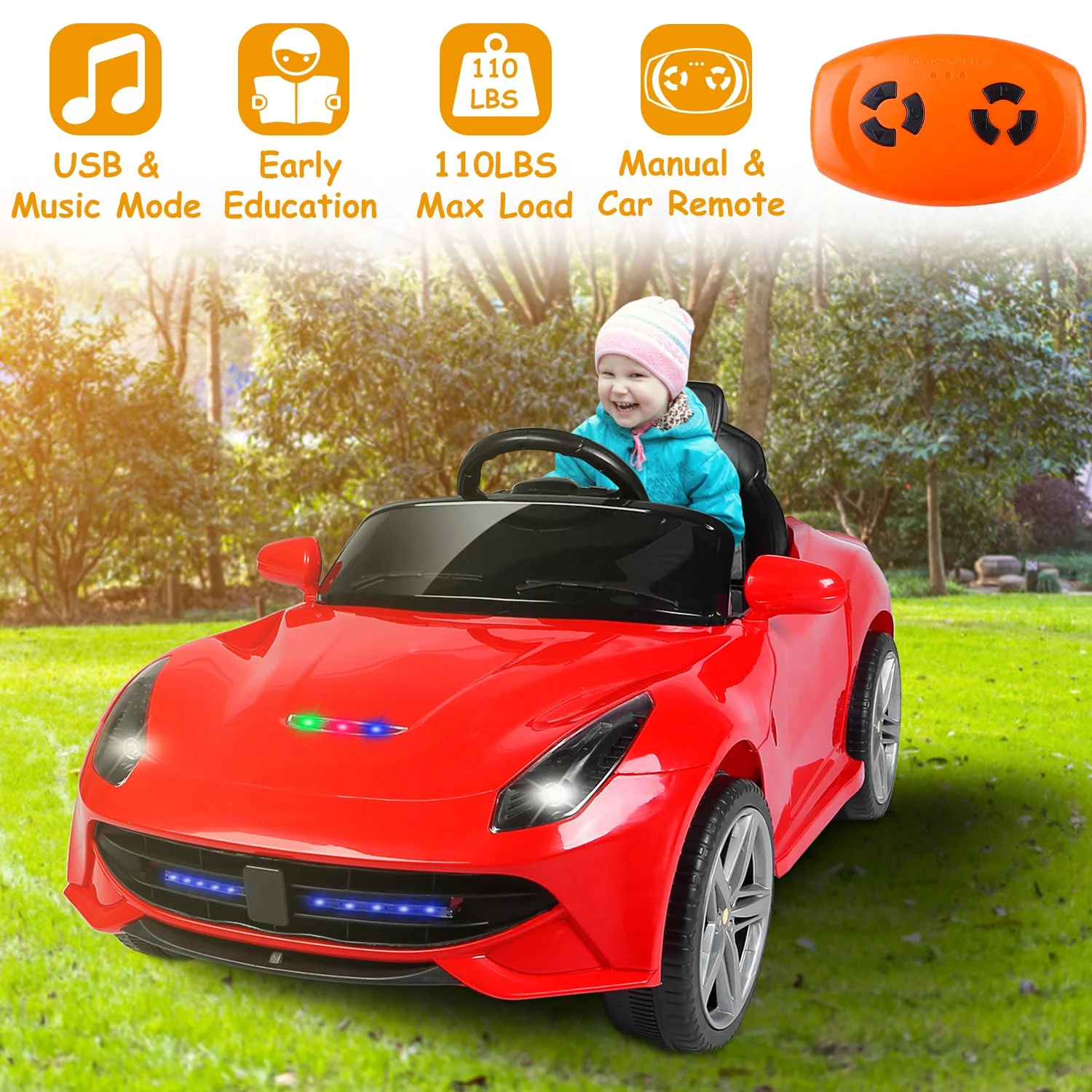 GBruno Kids Electric Ride On Car - Image 6