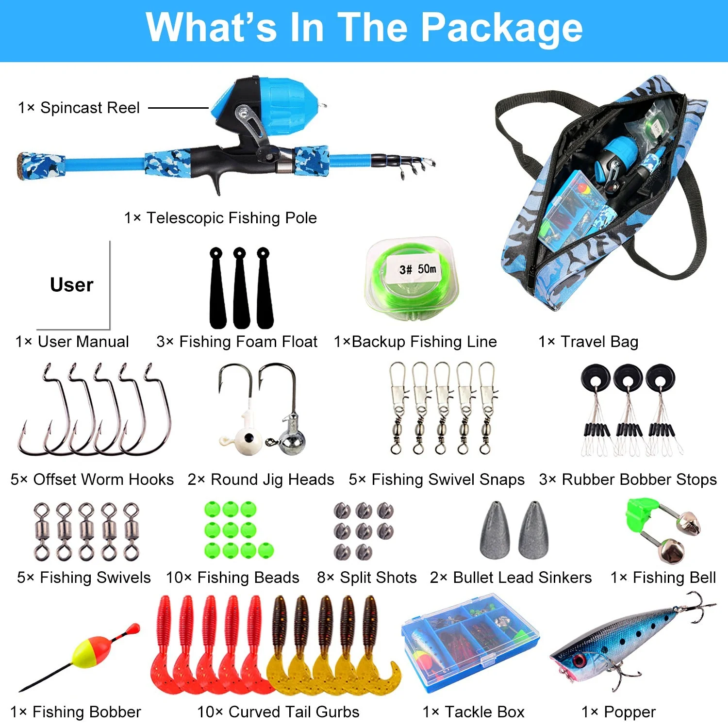 GBruno Kids Fishing Pole Set - Image 5