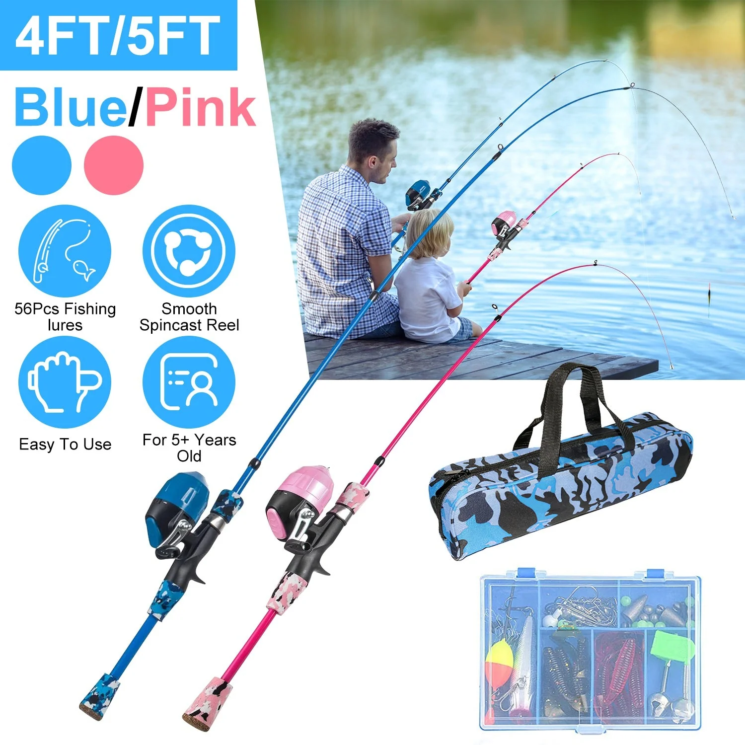 GBruno Kids Fishing Pole Set - Image 2