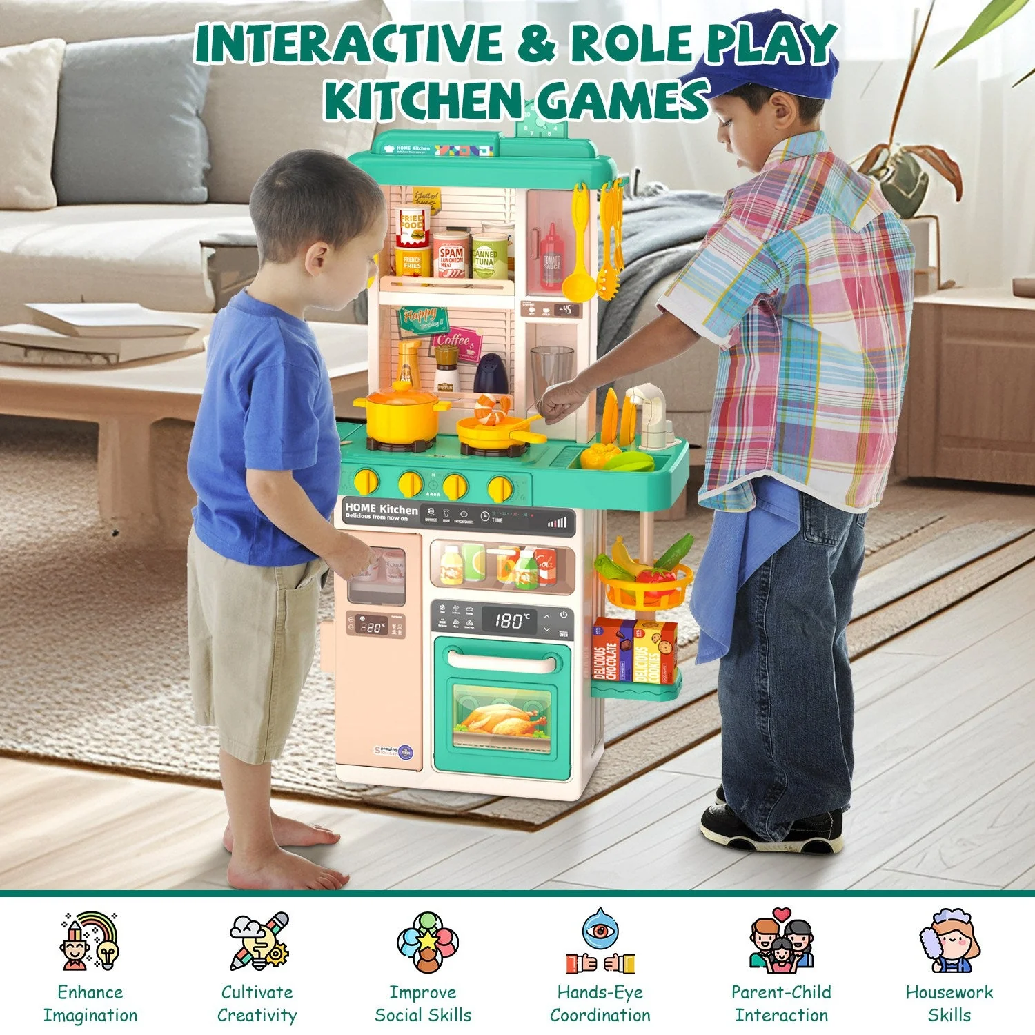 GBruno Kids Kitchen Play Set - Image 6