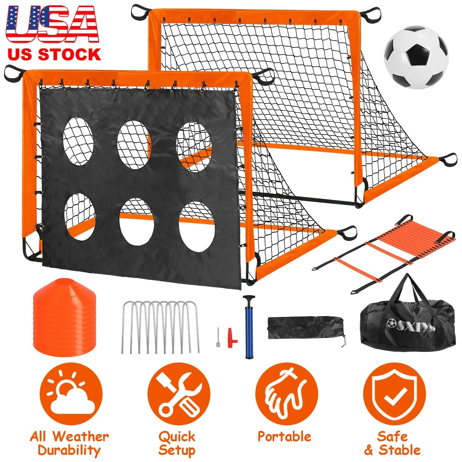 GBruno Kids Soccer Goal Set with Accessories - Image 3