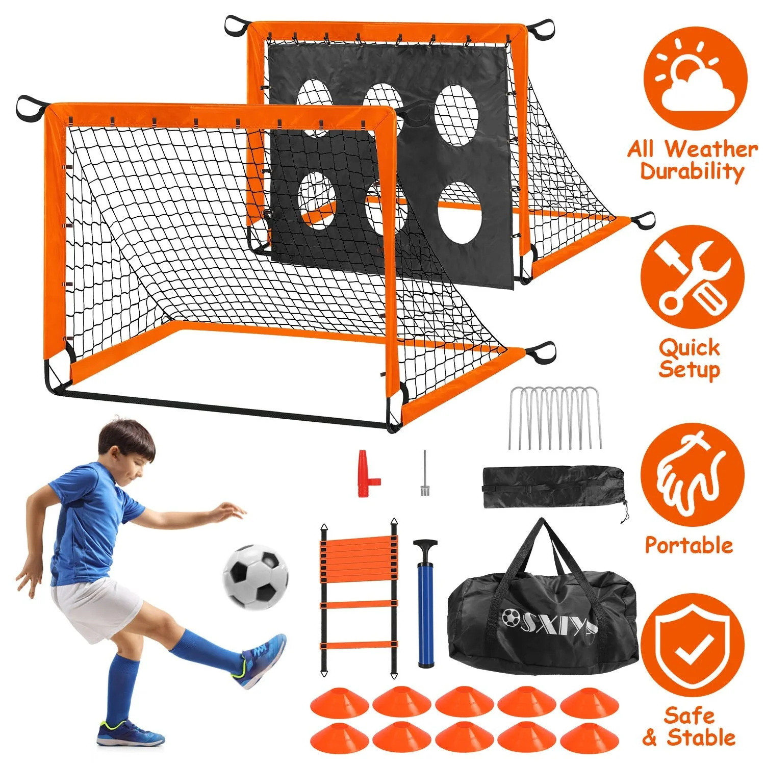 GBruno Kids Soccer Goal Set with Accessories - Image 4