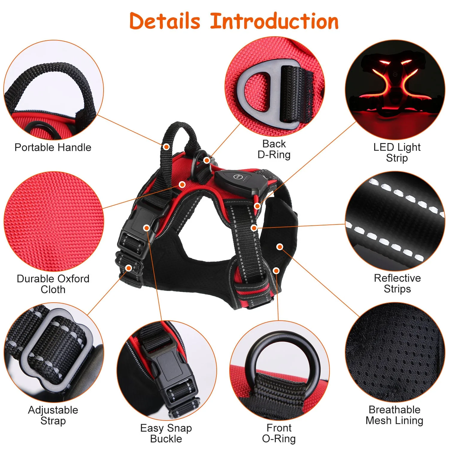GBruno Light Up Dog Harness - Image 5