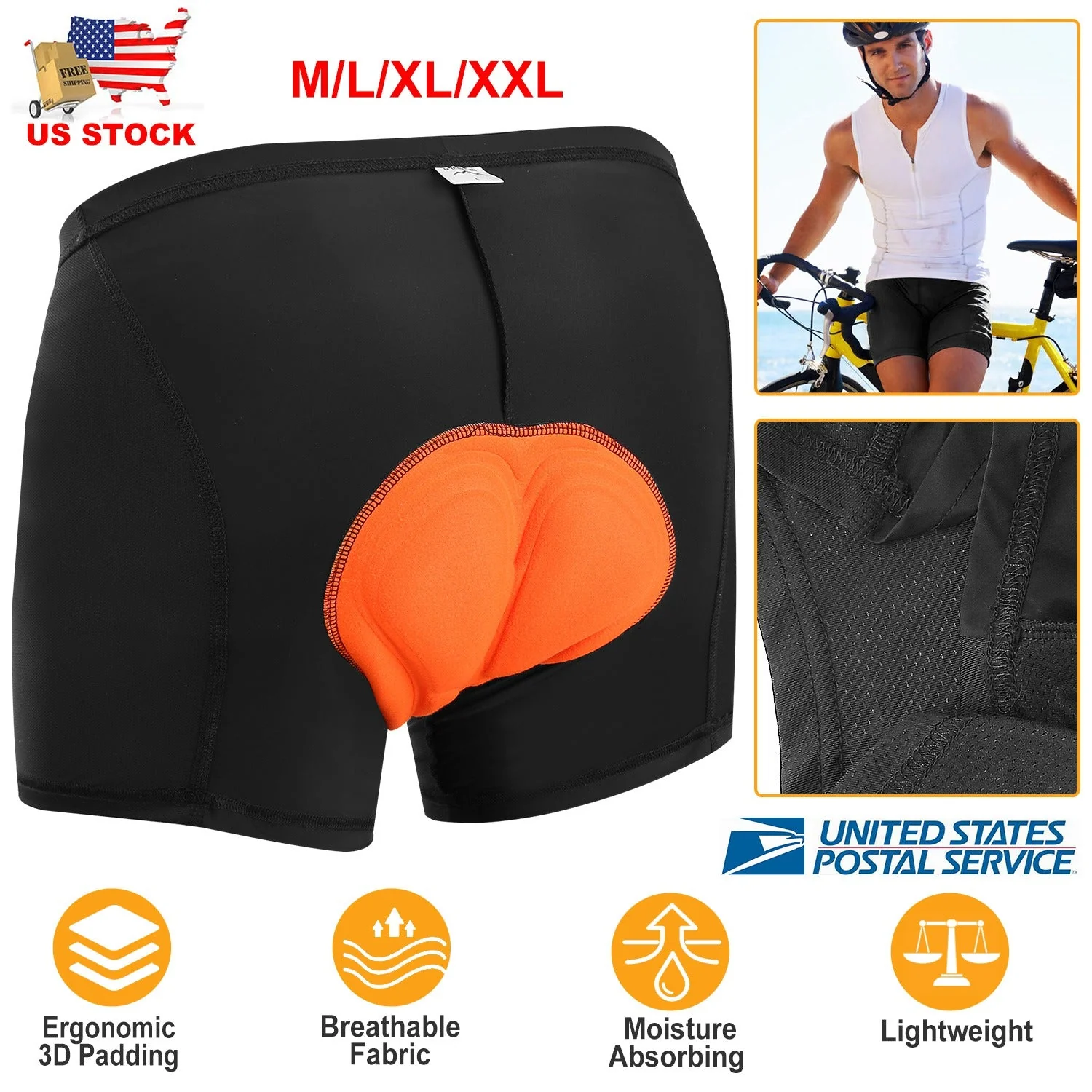 GBruno Men's Cycling Underwear Shorts - Image 3